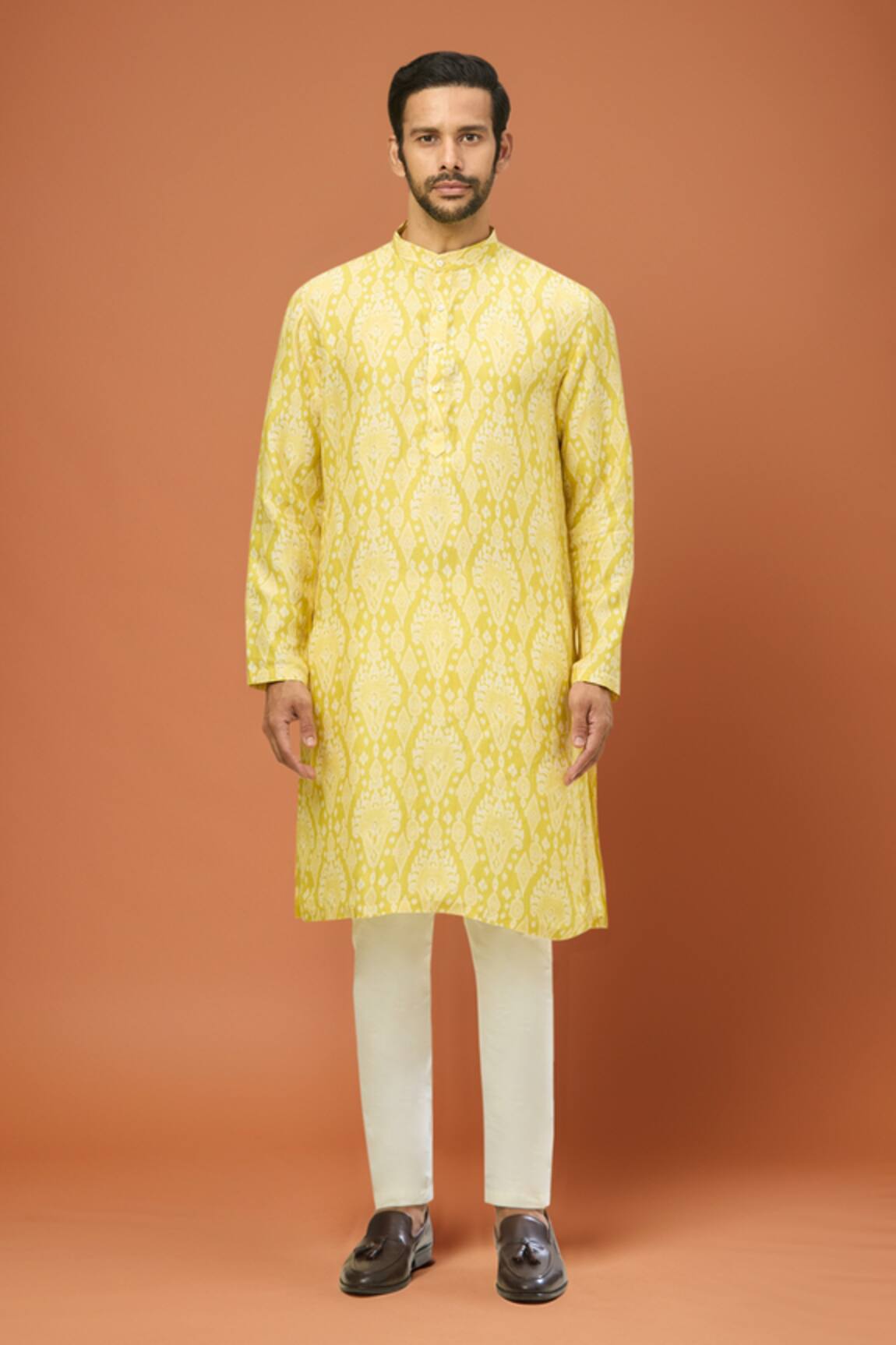 Arihant Rai Sinha Yellow Digital Print Kurta Set 