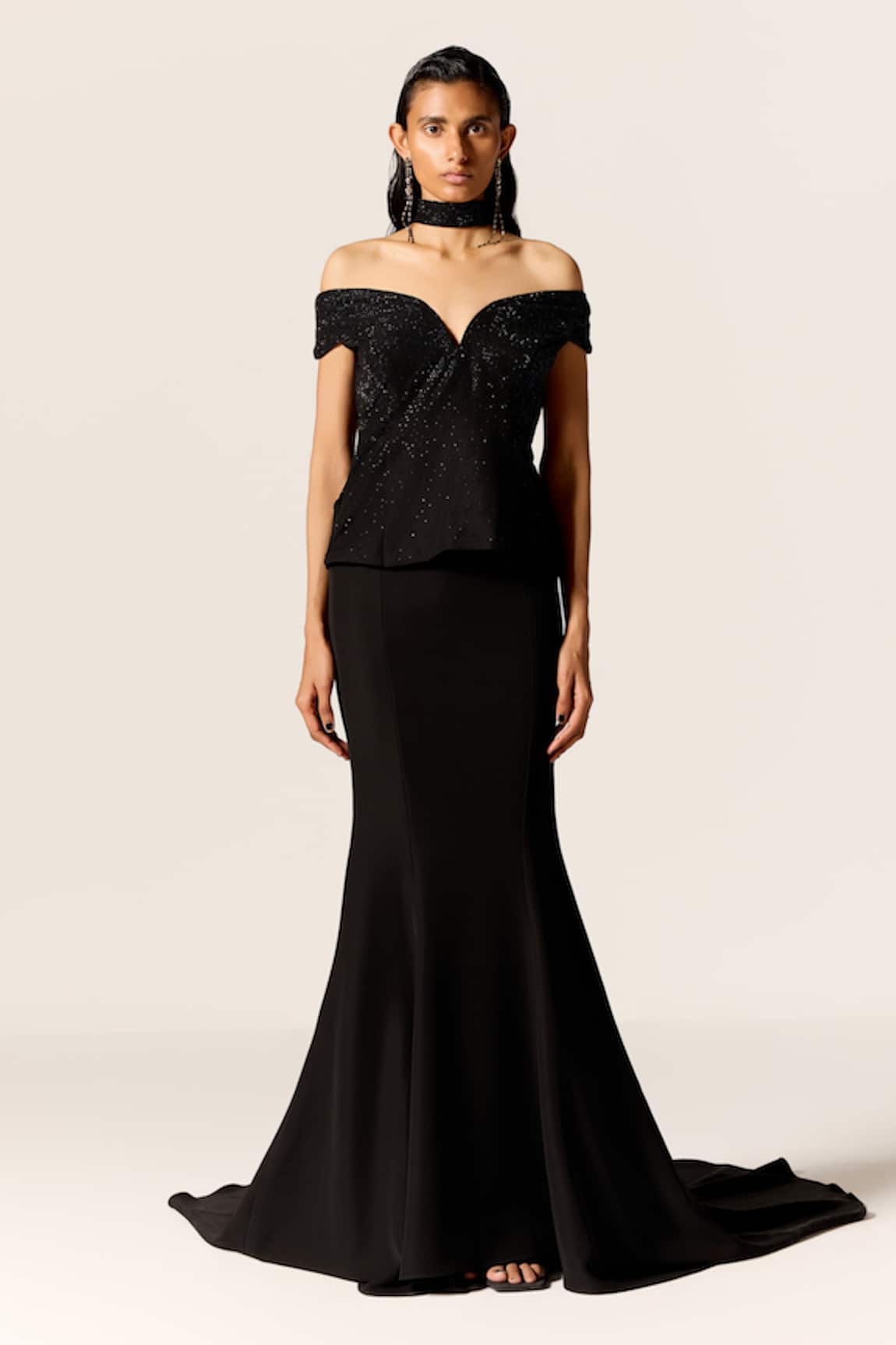 Manika Nanda NOVA Off Shoulder Gown 