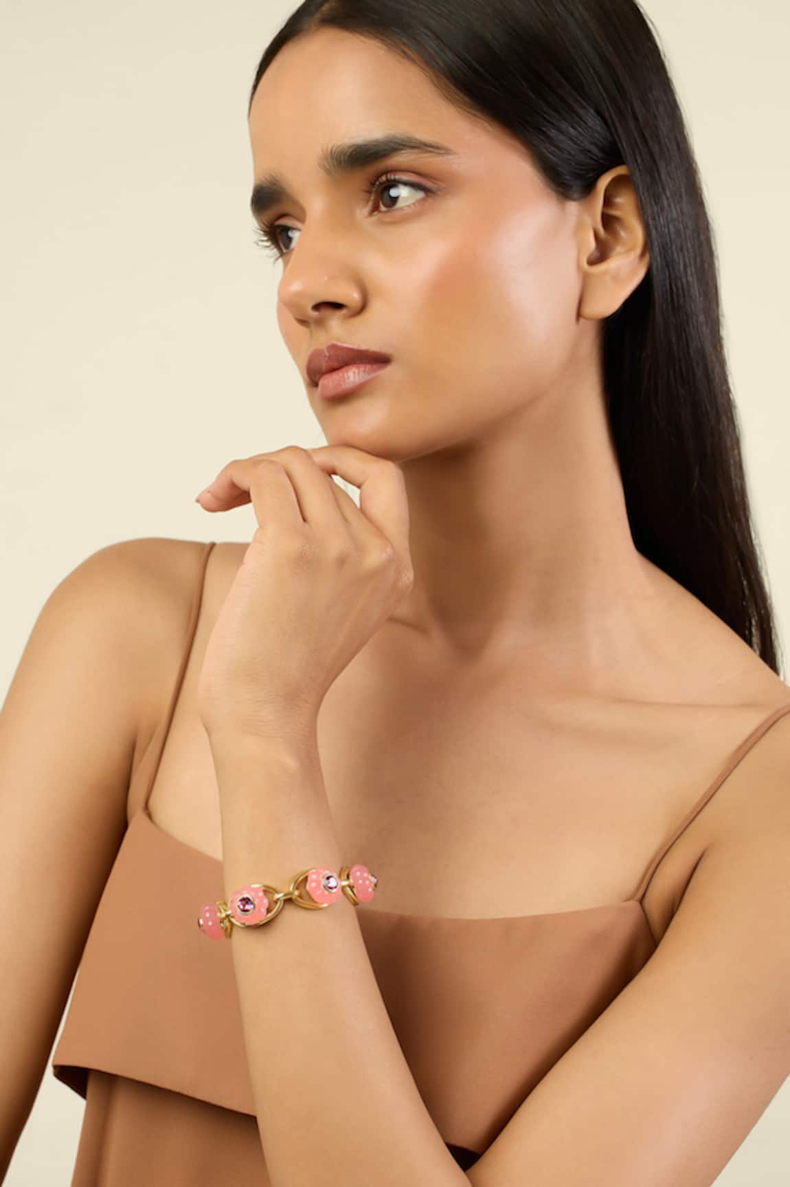 Isharya Rosy Garden Cuff Bracelet 