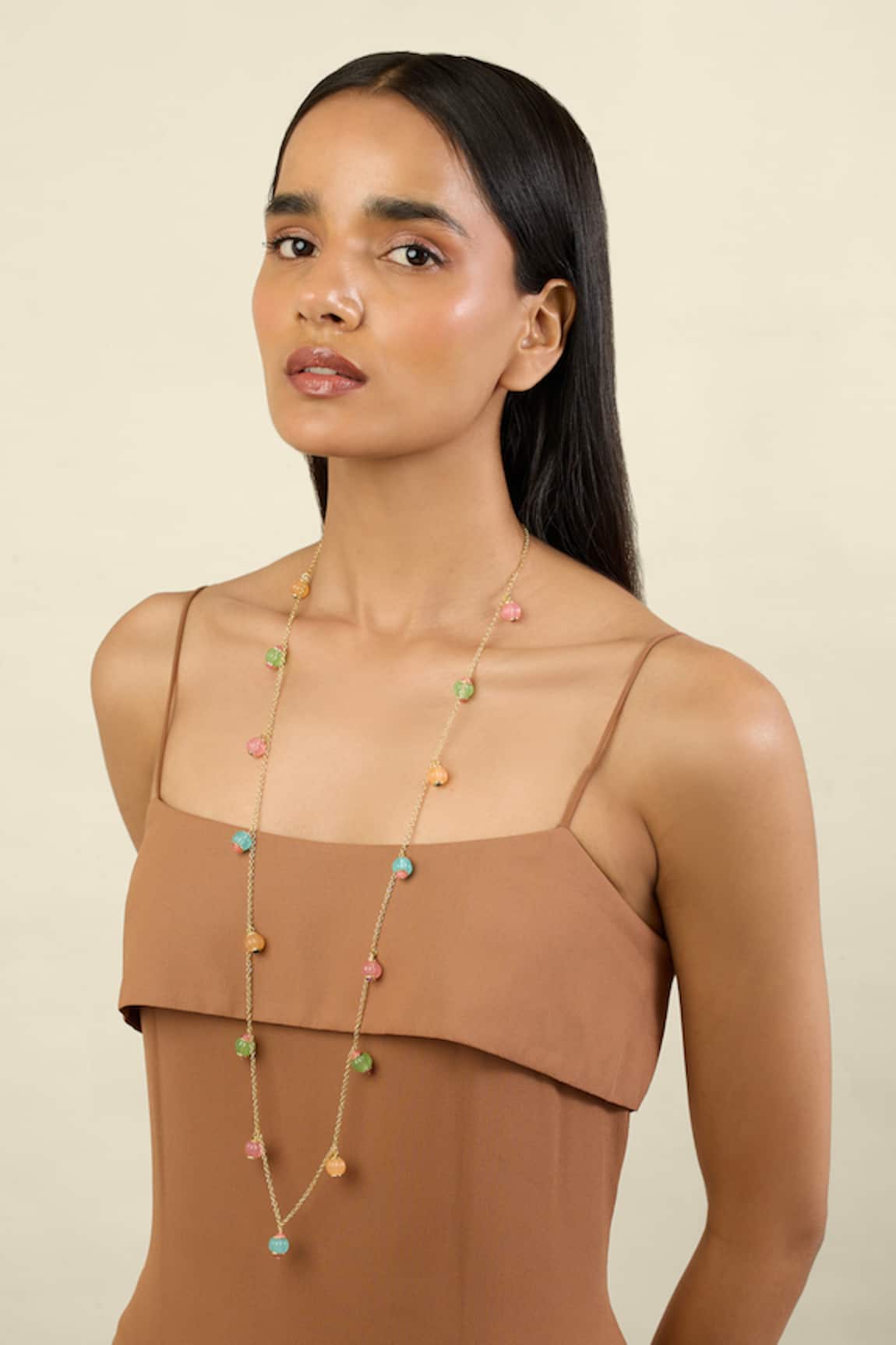 Isharya Whimsical Garden Long Necklace 
