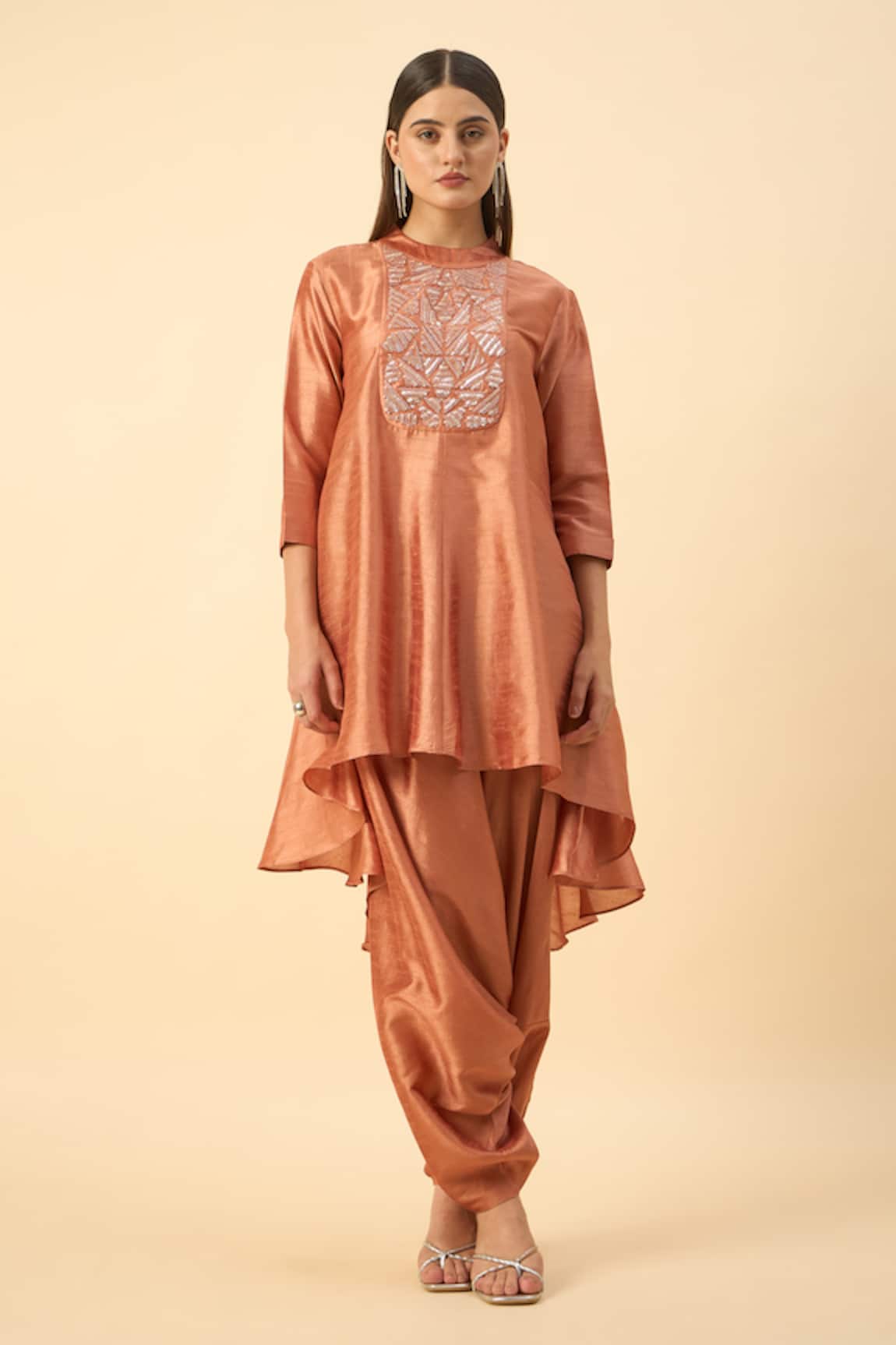 Aakaar Designer Matka Silk Dhoti Set 
