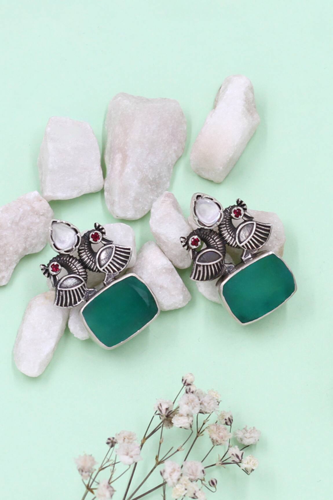 Sangeeta Boochra Silver Handcrafted Earrings 
