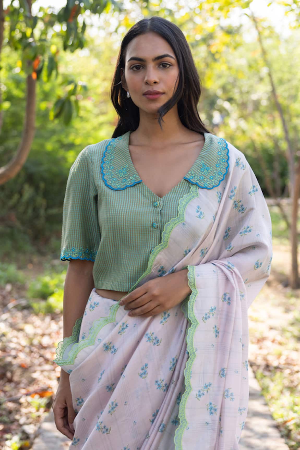 Surmaye Sweet Caress Embroidered Blouse 