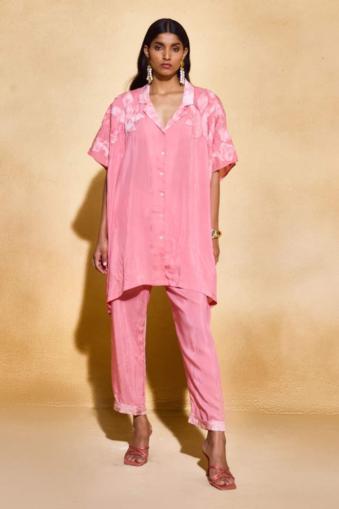 Echostudio Pink Pearl Co-ord Kurta Set 