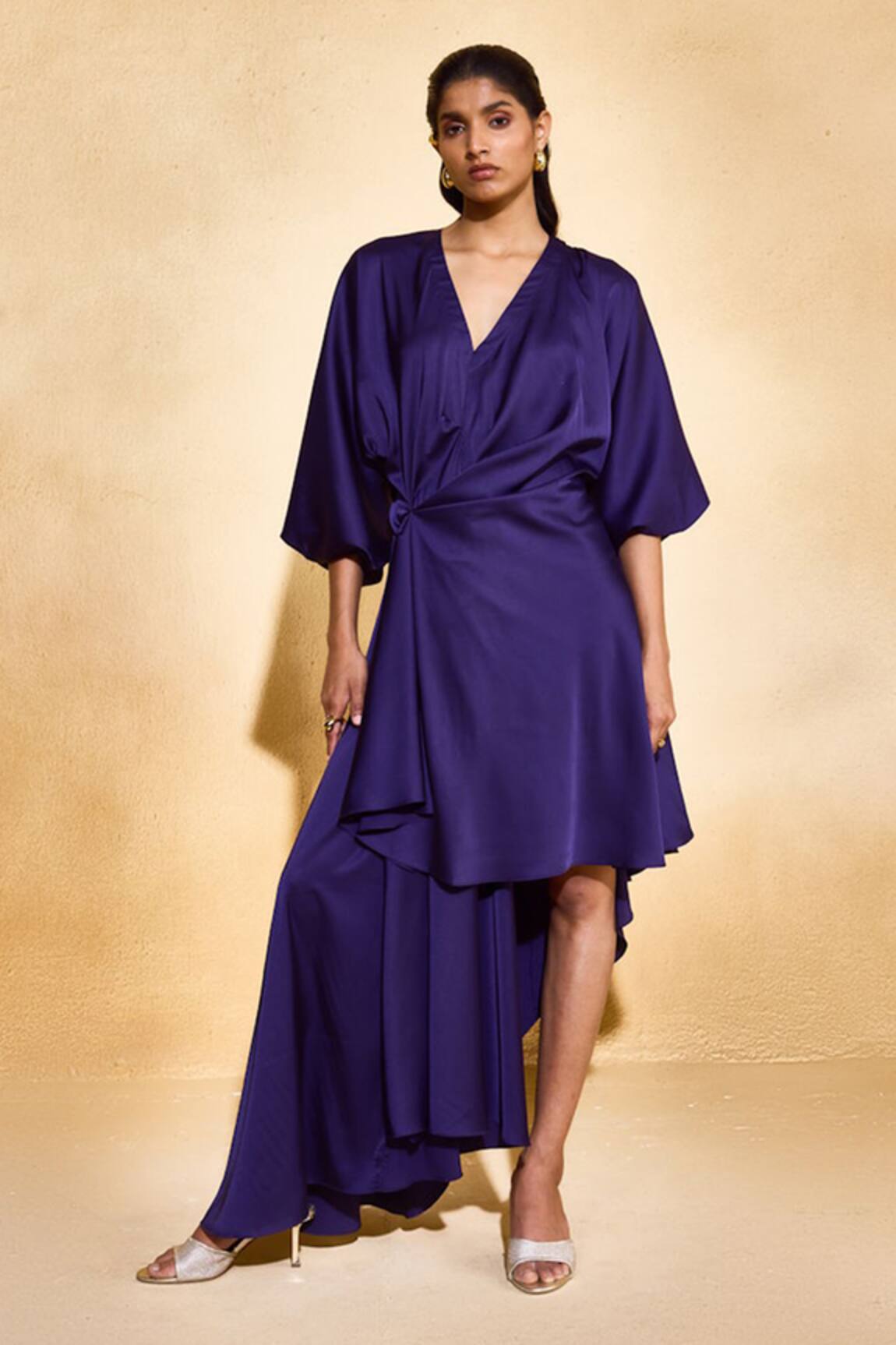 Echostudio Purple Lowe Designer Dress 