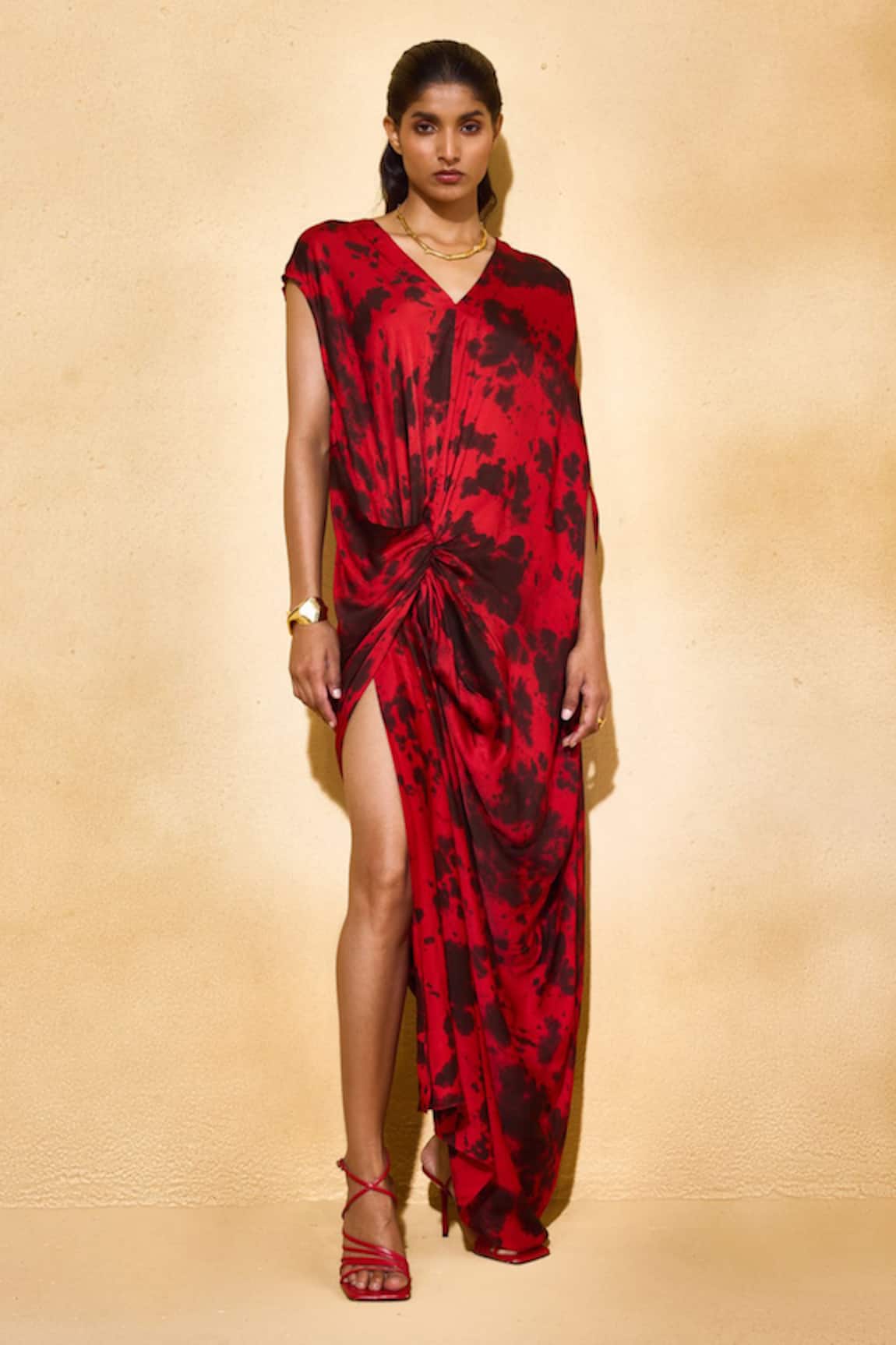 Echostudio Red Rayan Maxi Dress 