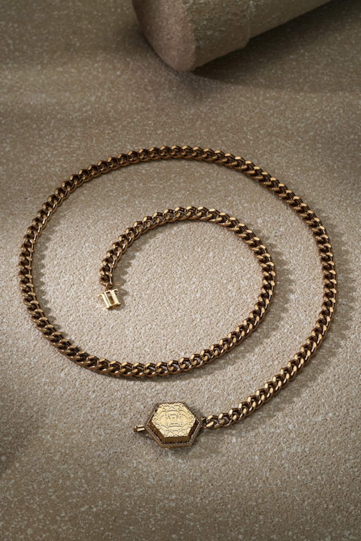 Tarun Tahiliani Antique Gold Chain Belt 