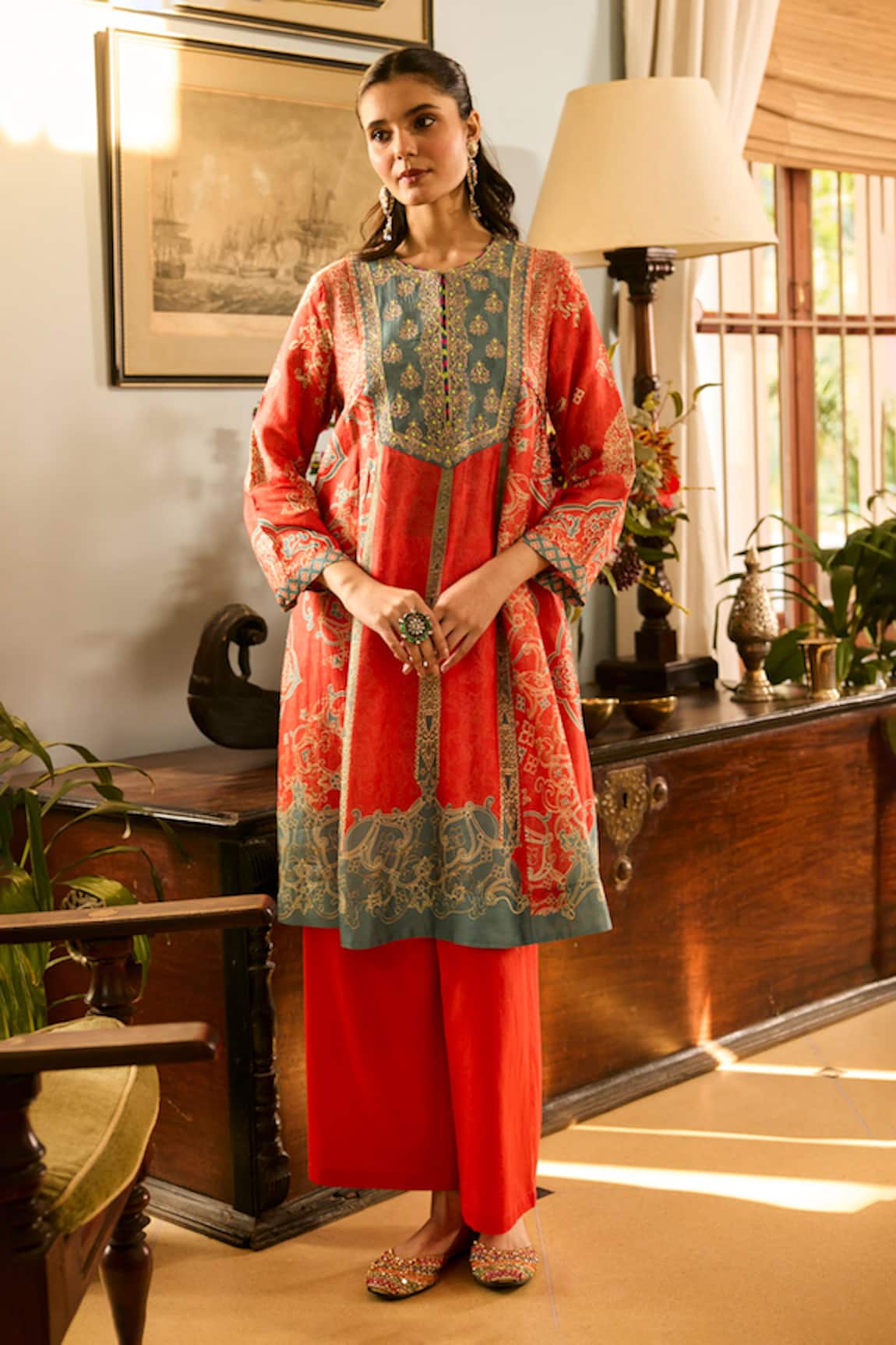 Saundh Printed Kurta Set  