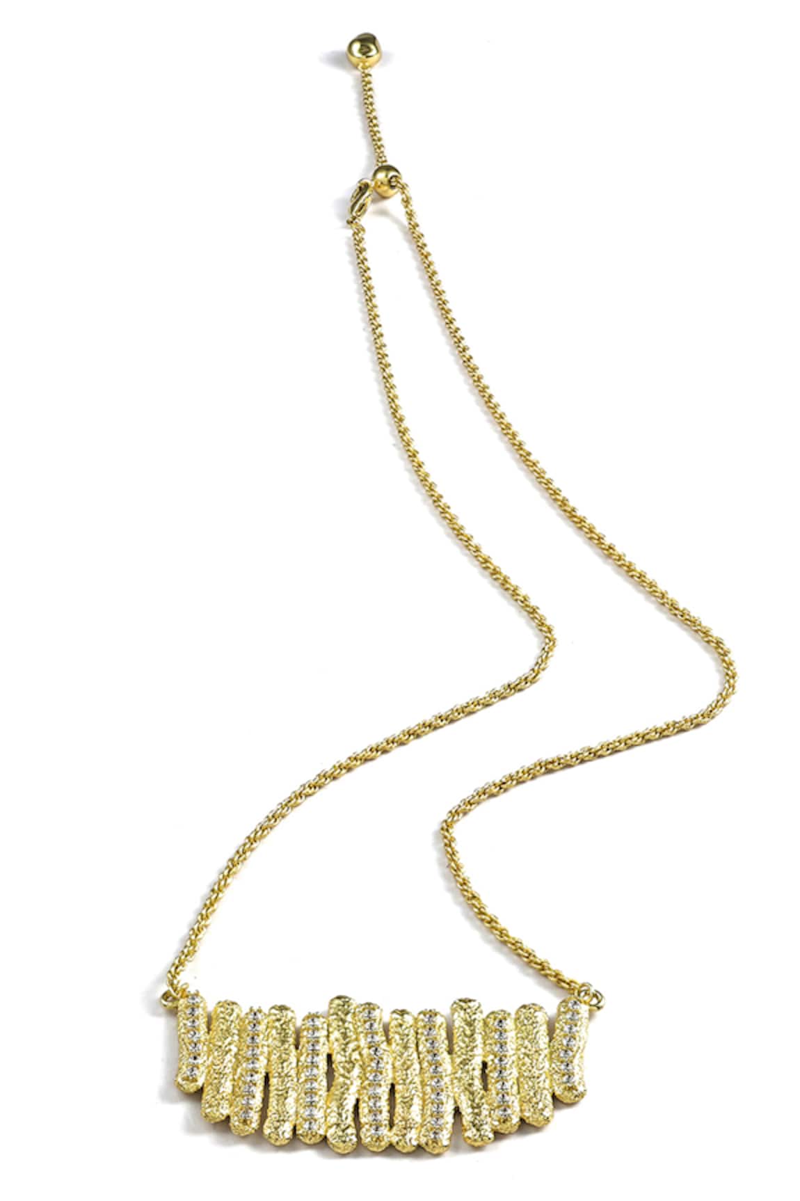 Arvino Golden Net Pendant Necklace