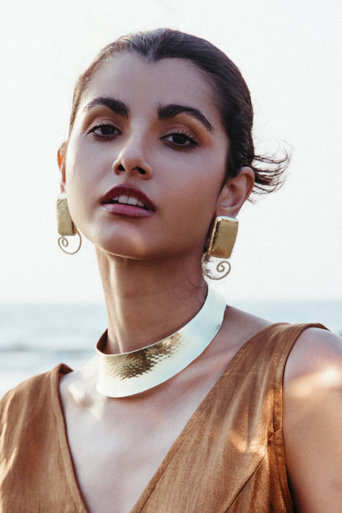 Arvino Odyssey Twist Statement Earrings 