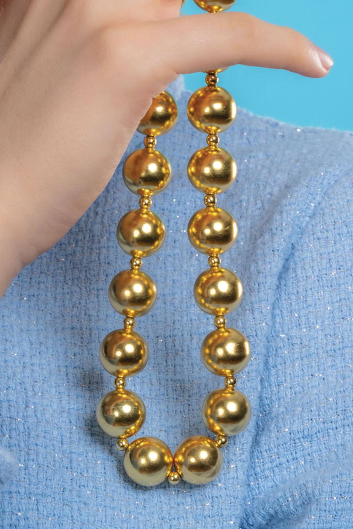 Arvino Gold Plated Globetrotter Necklace 