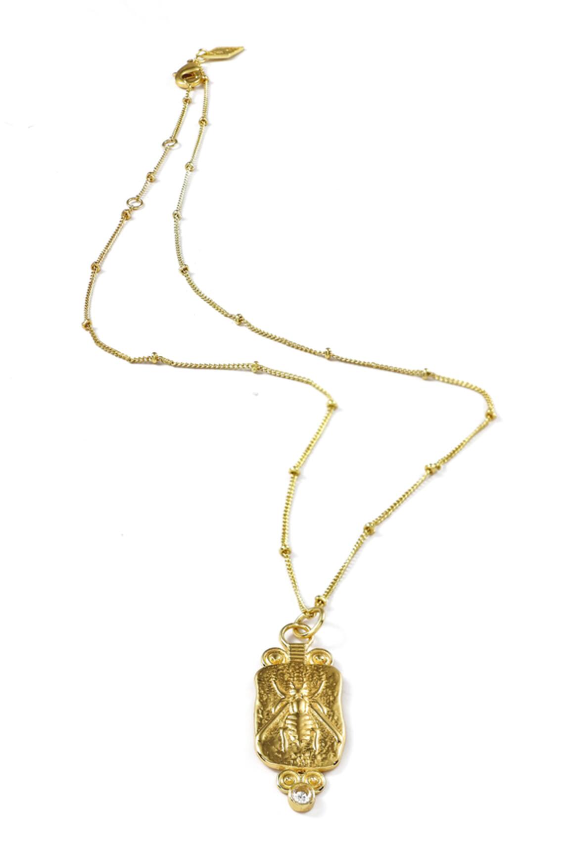 Arvino Golden Nectar Pendant Necklace 