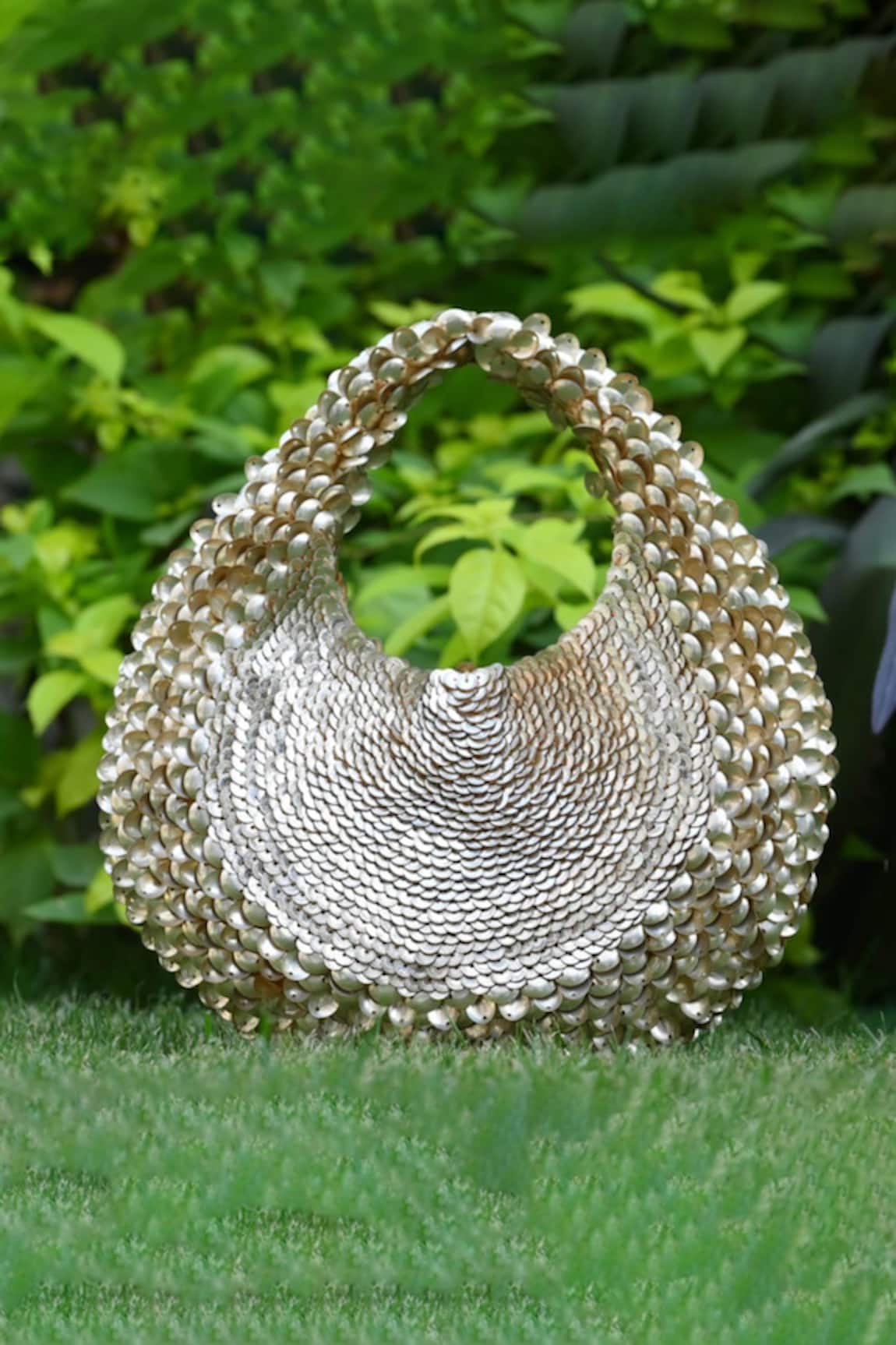 Clutch'D Gold Japanese Sequin Handbag 