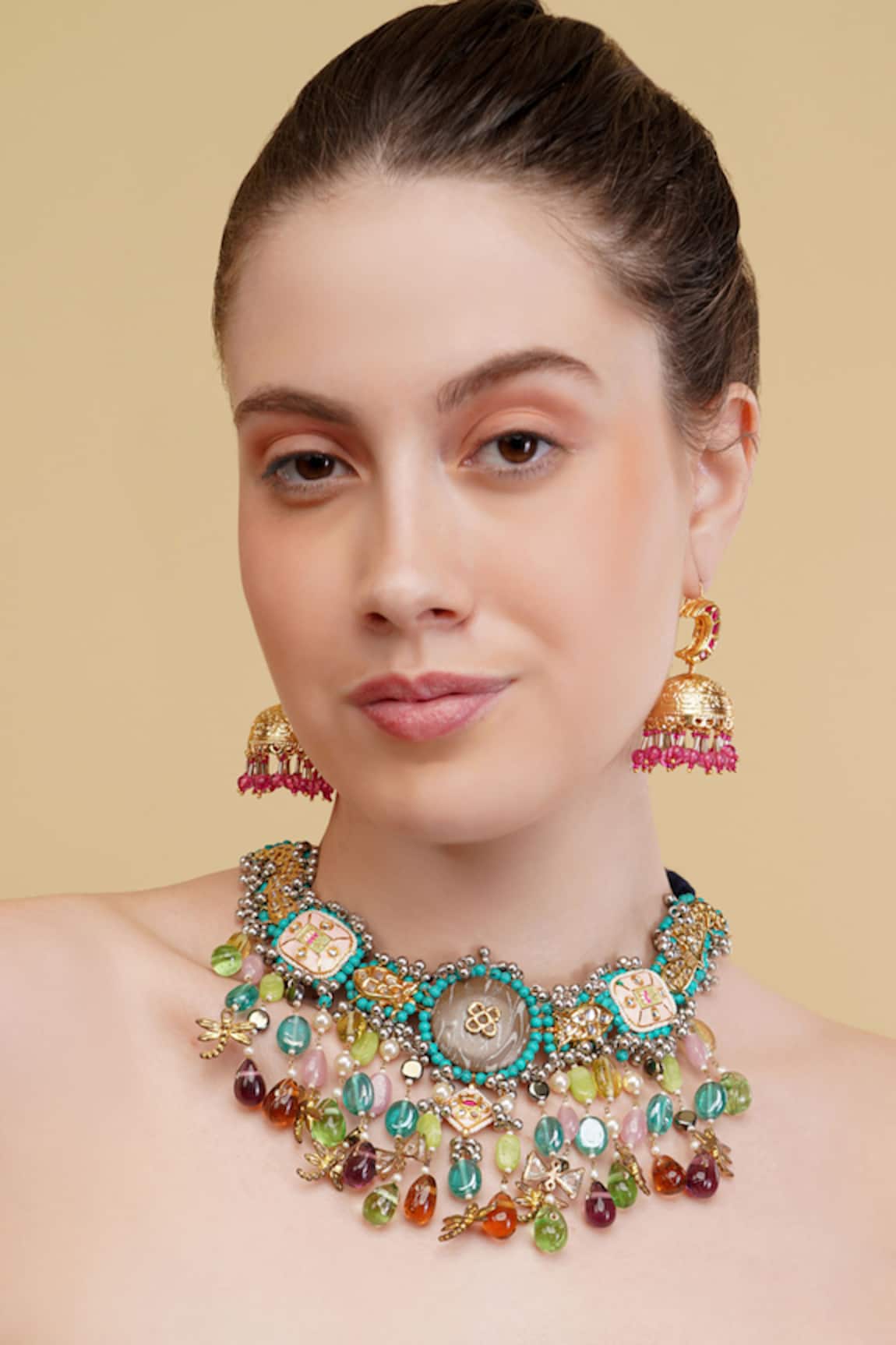Dugran By Dugristyle Gold-Plated Designer Choker Necklace 