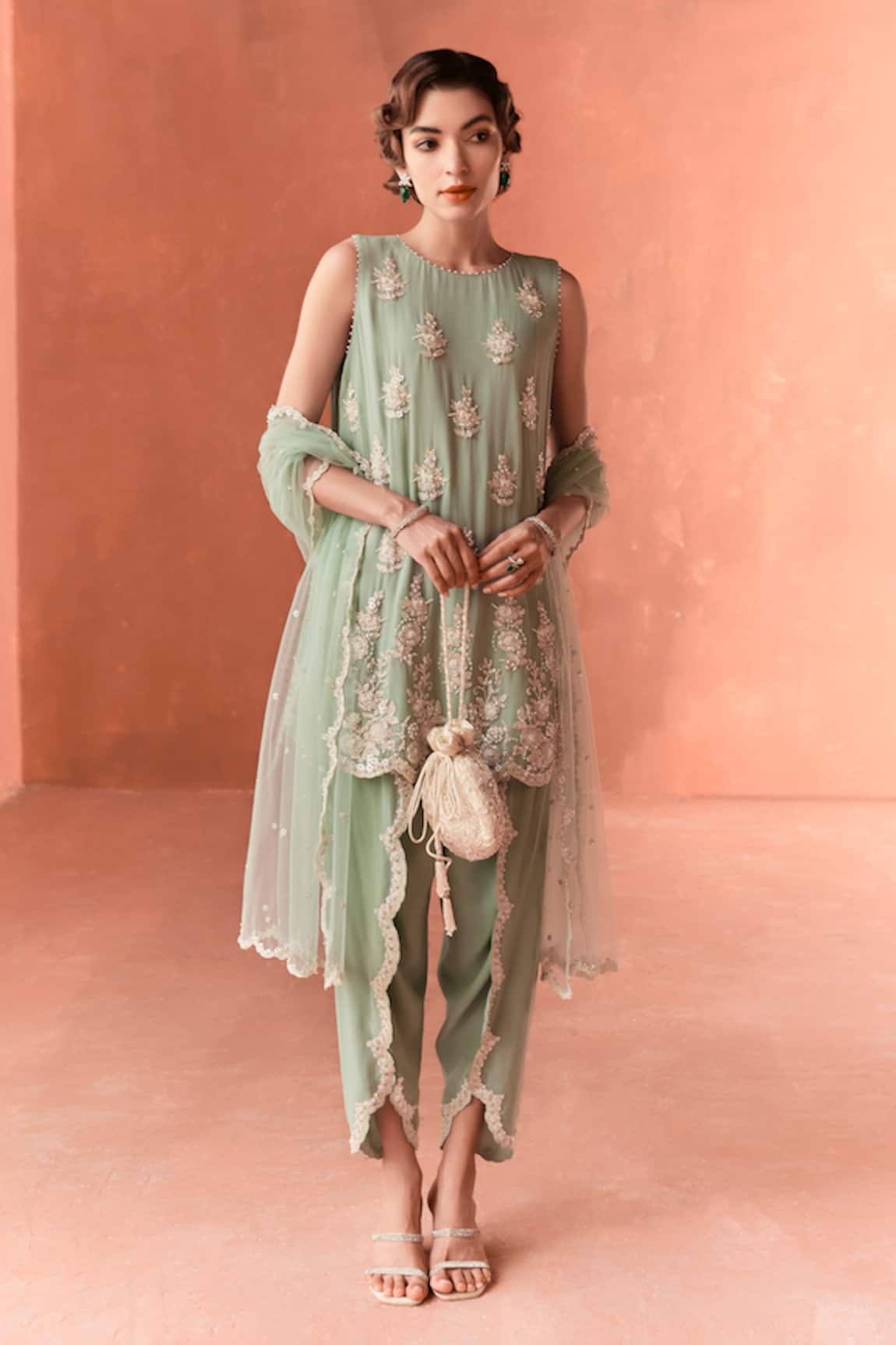 Summer by Priyanka Gupta Amaria Embroidered A-line Kurta Set 