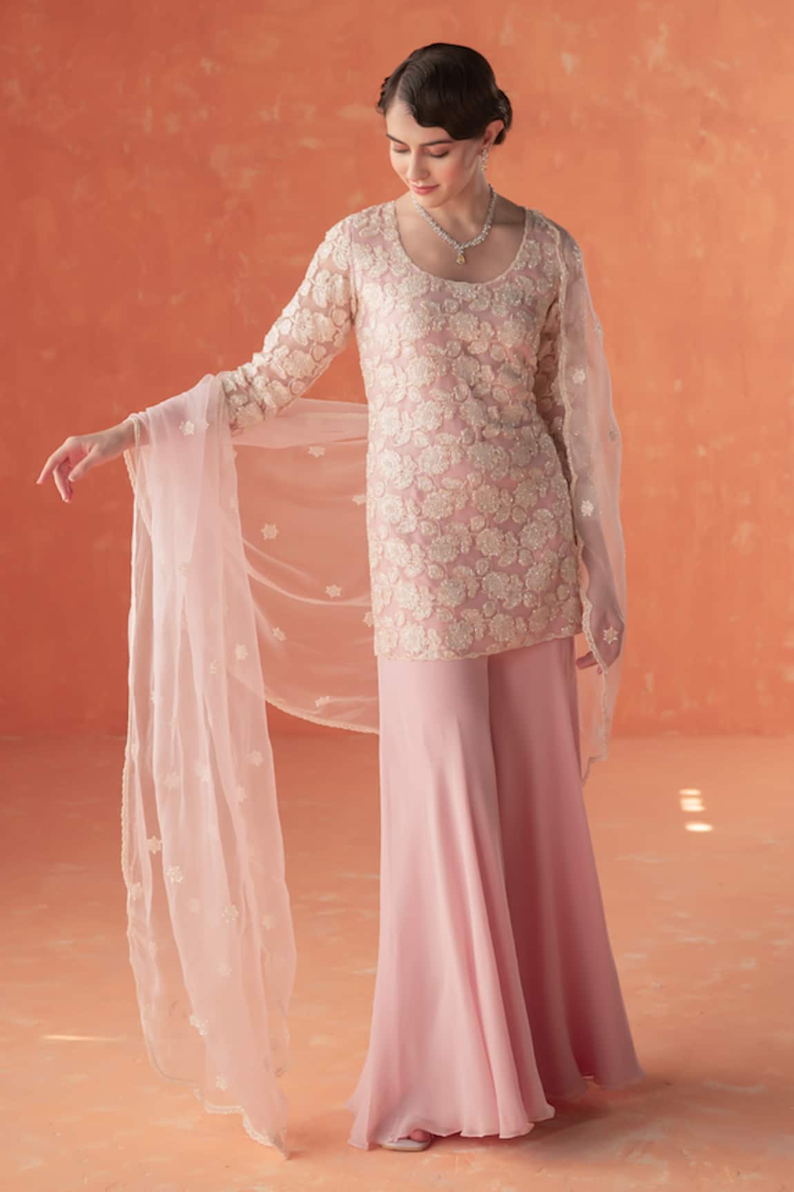 Summer by Priyanka Gupta Folliage Embroidered Kurta Set 