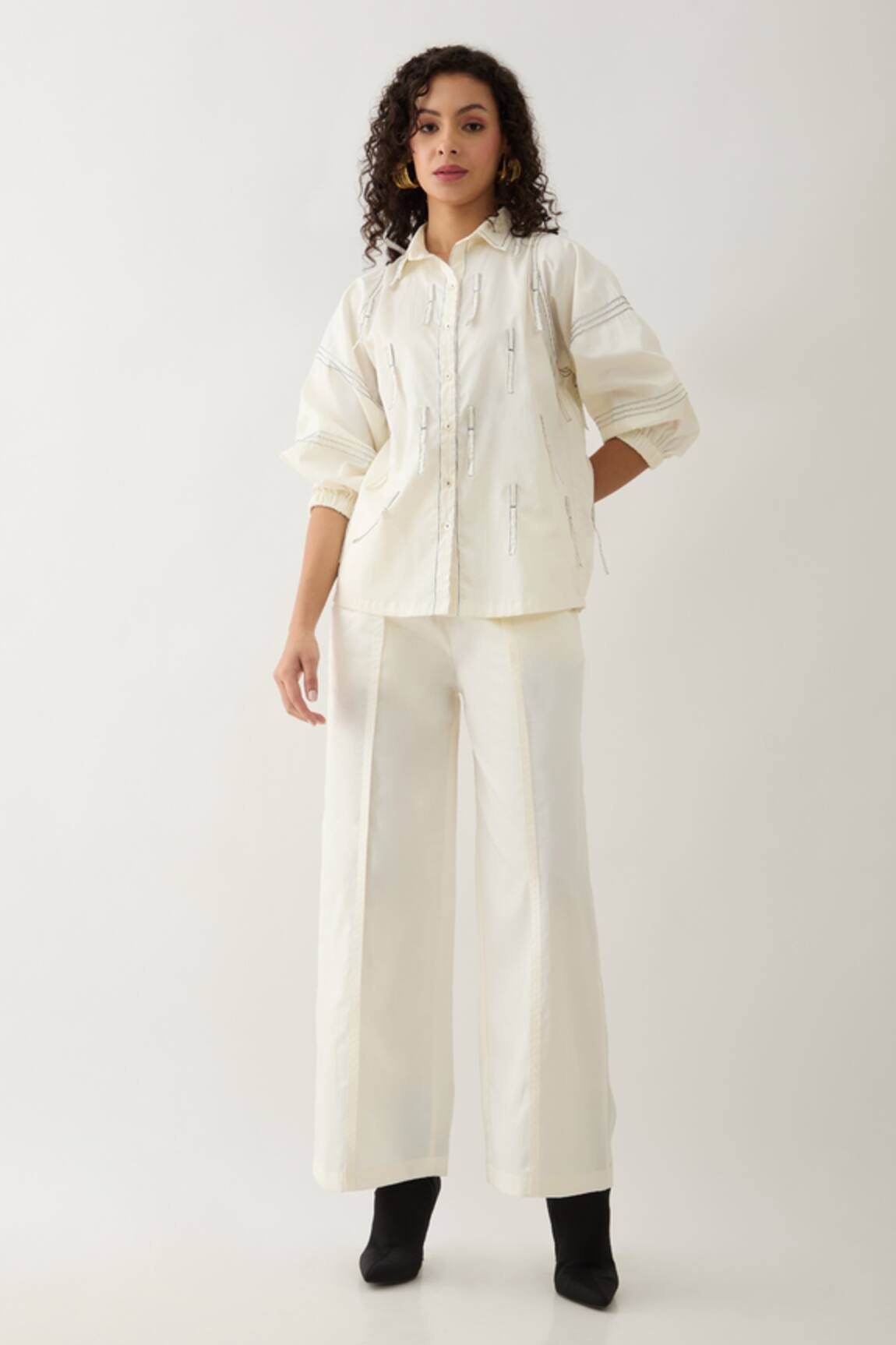 Son of A Noble Snob Drip Puff Sleeve Shirt 