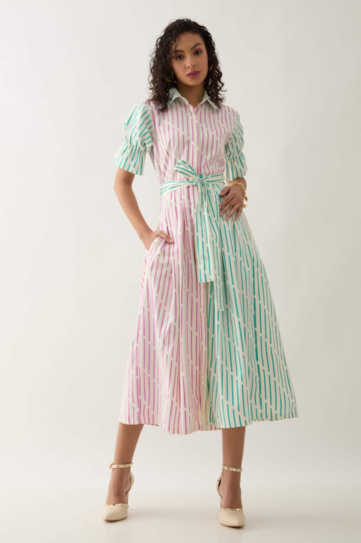 Son of A Noble Snob Magnum A-Line Dress With Belt 