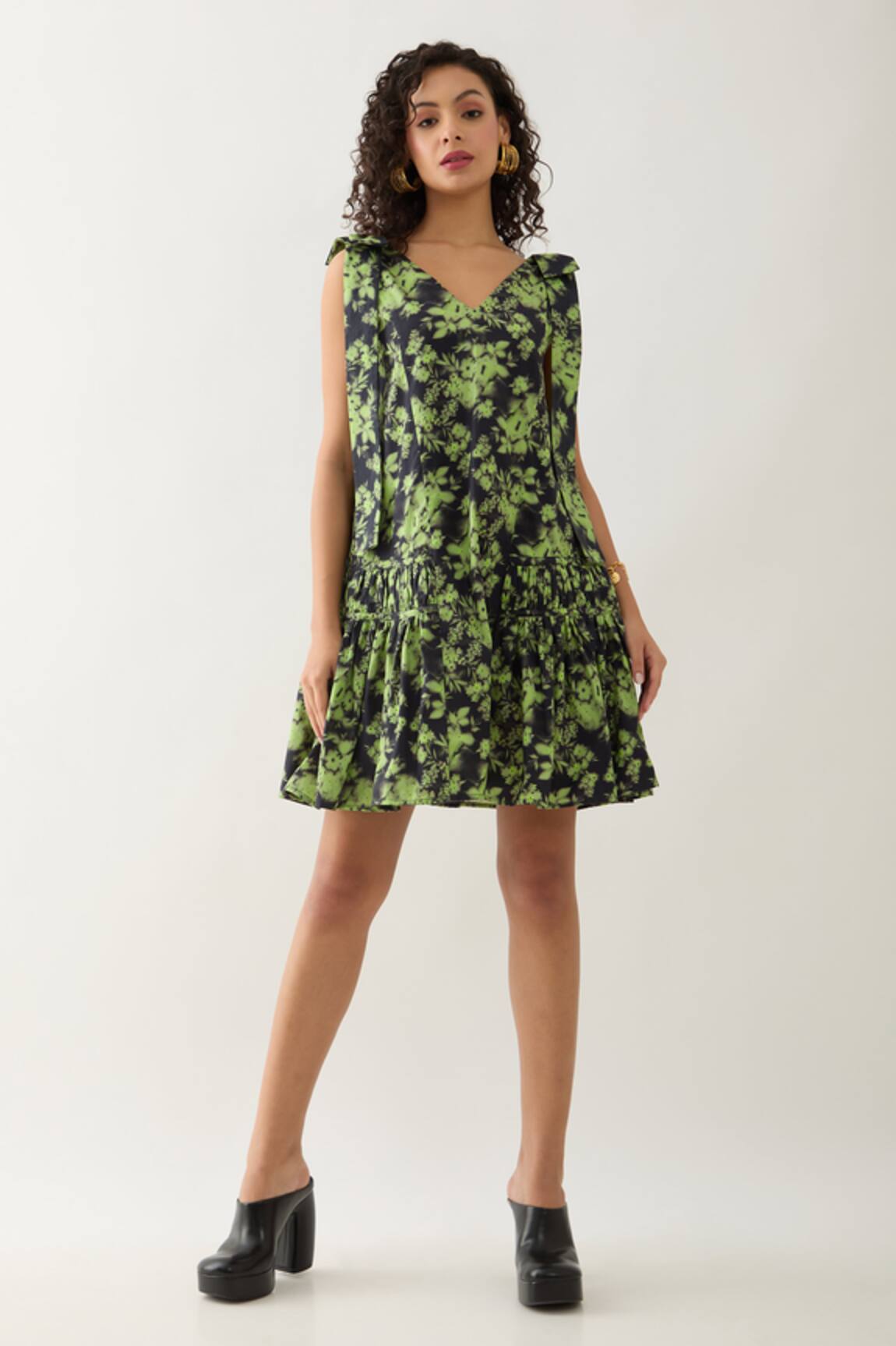 Son of A Noble Snob Nubra Glow Print Sleeveless Dress 