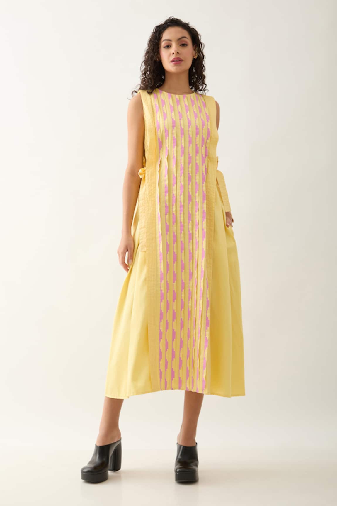 Son of A Noble Snob Oscar Sleeveless Midi Dress 