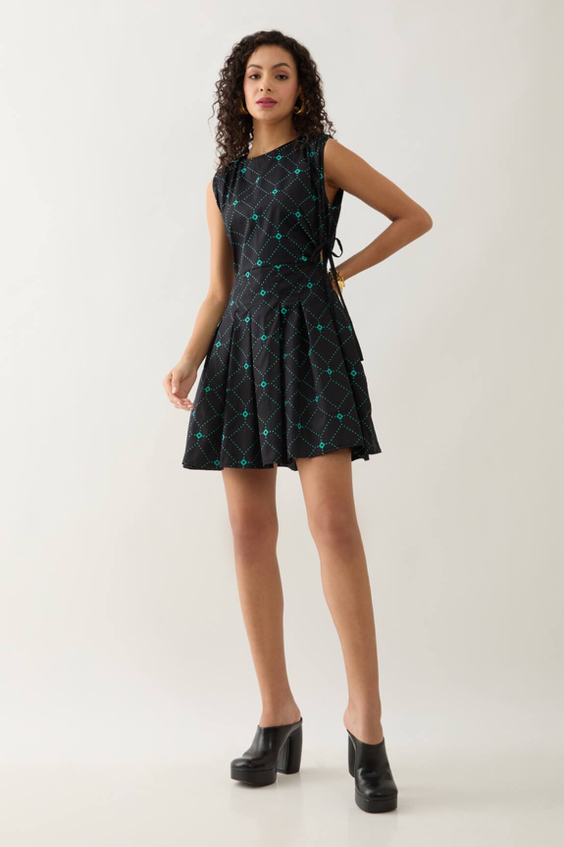 Son of A Noble Snob Raven Regal Print Dress 