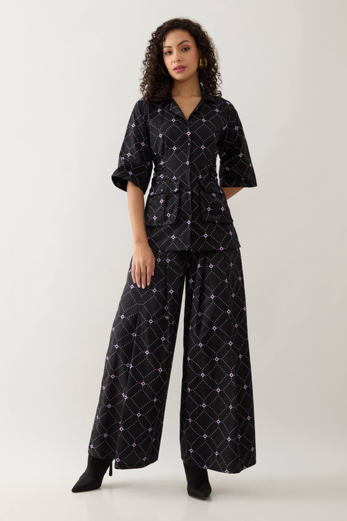 Son of A Noble Snob Barbed Print Rene Co-ord Set 