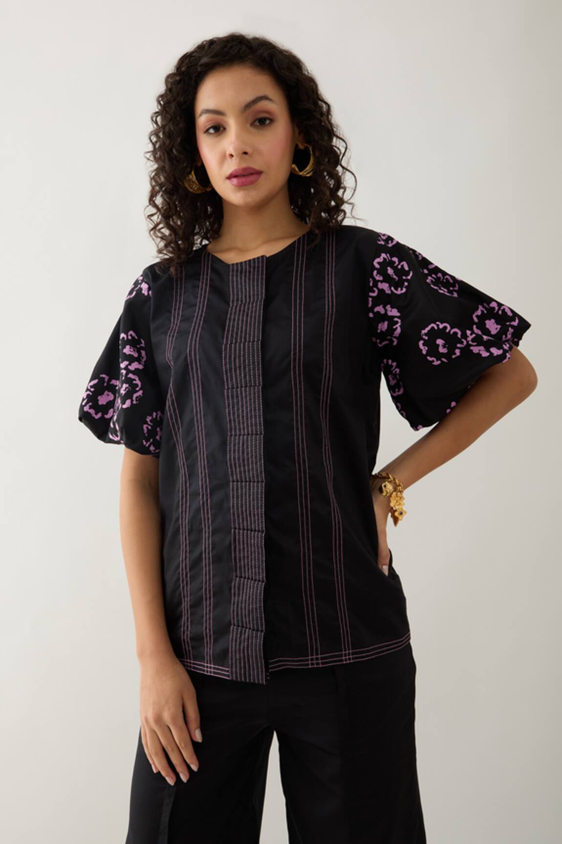 Son of A Noble Snob Samui Shirt with Puff Sleeves 