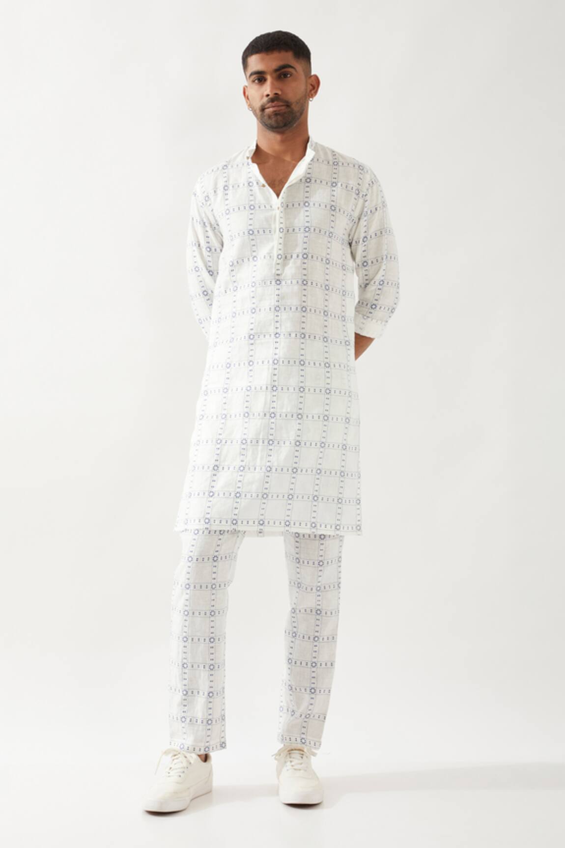 Son of A Noble Snob Printed Slim Fit Kurta Set 