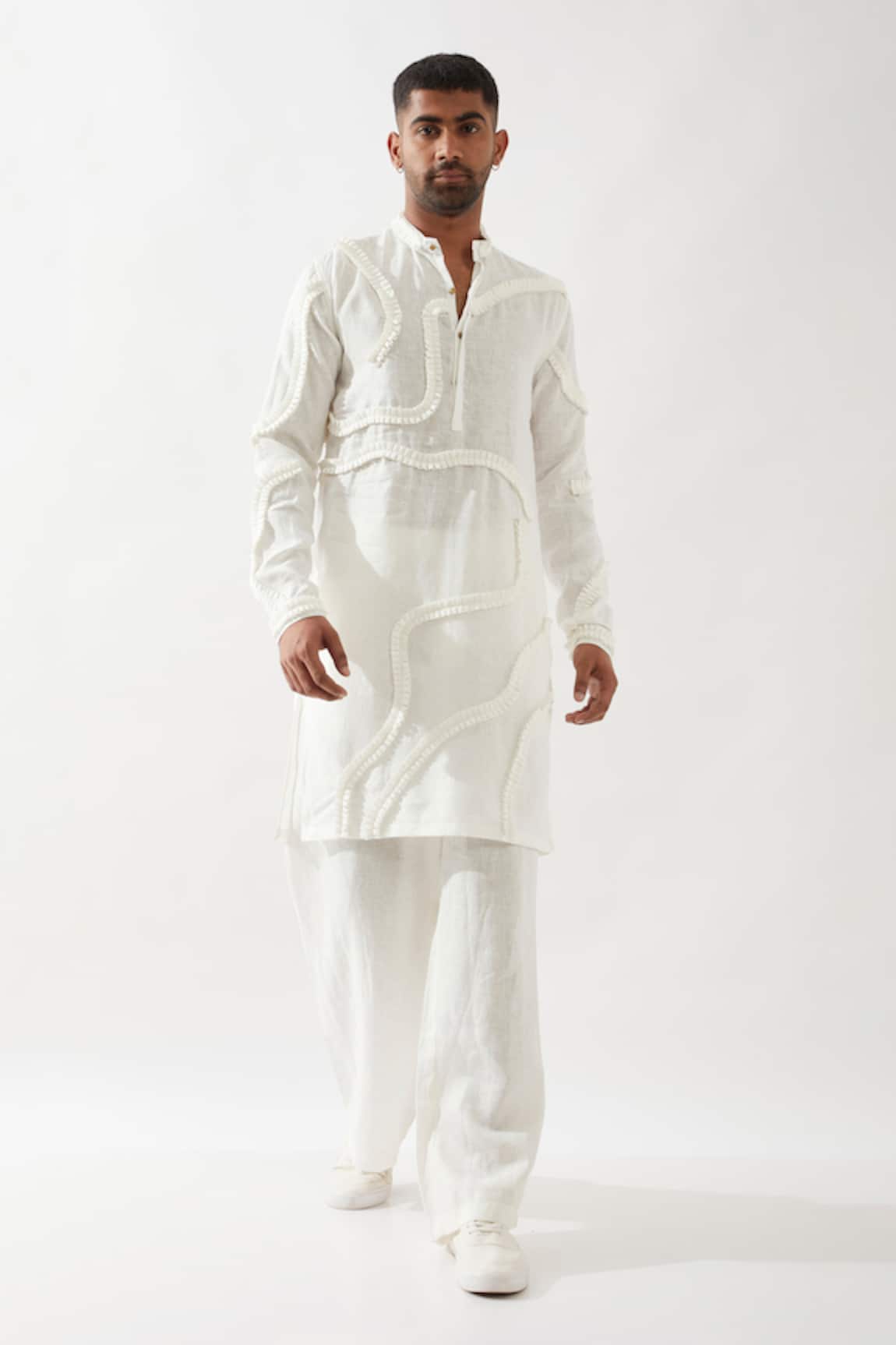 Son of A Noble Snob Felix Kurta in White 