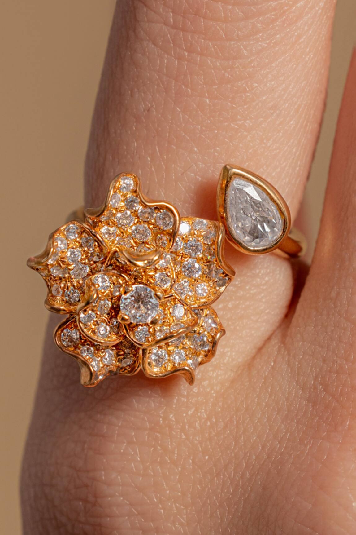 Opalina Soulful Jewellery Fiorenza Designer Gold Ring 