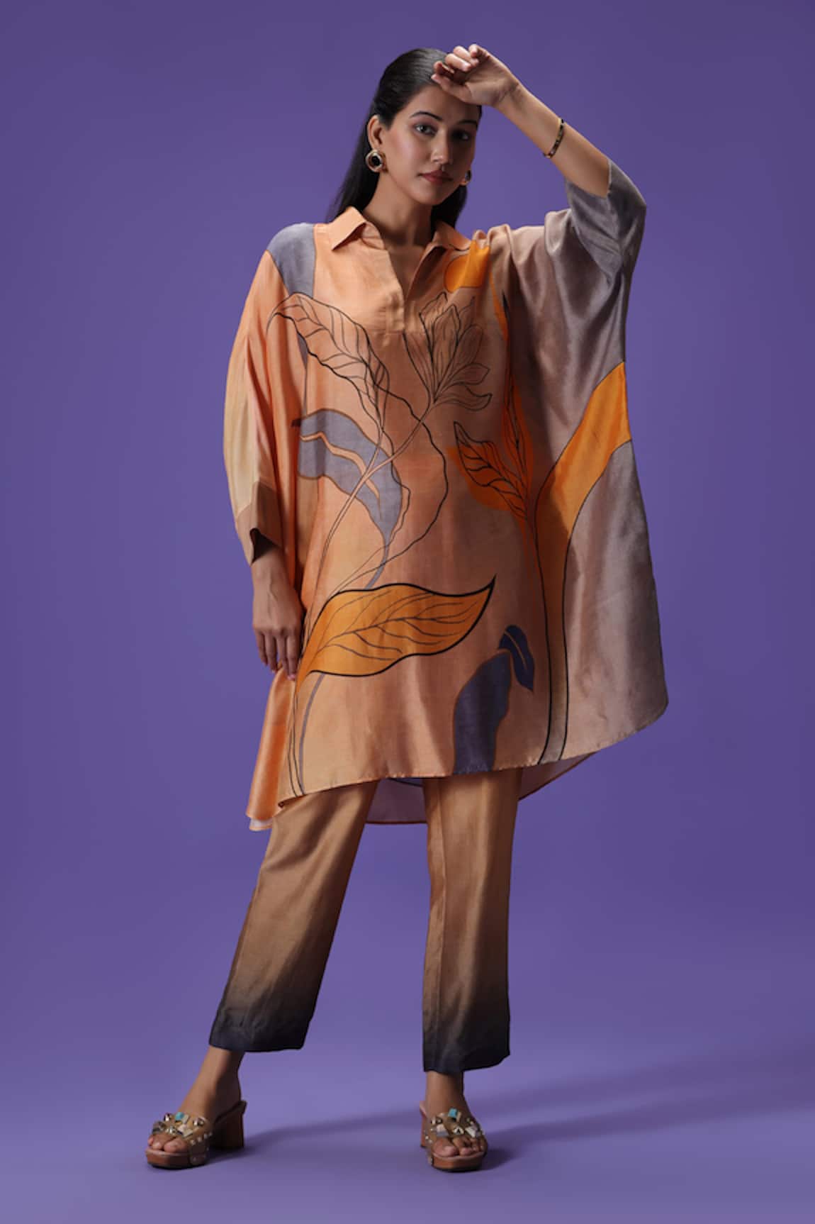 LABEL RADINI Whispering Willow Short Kurta Set 