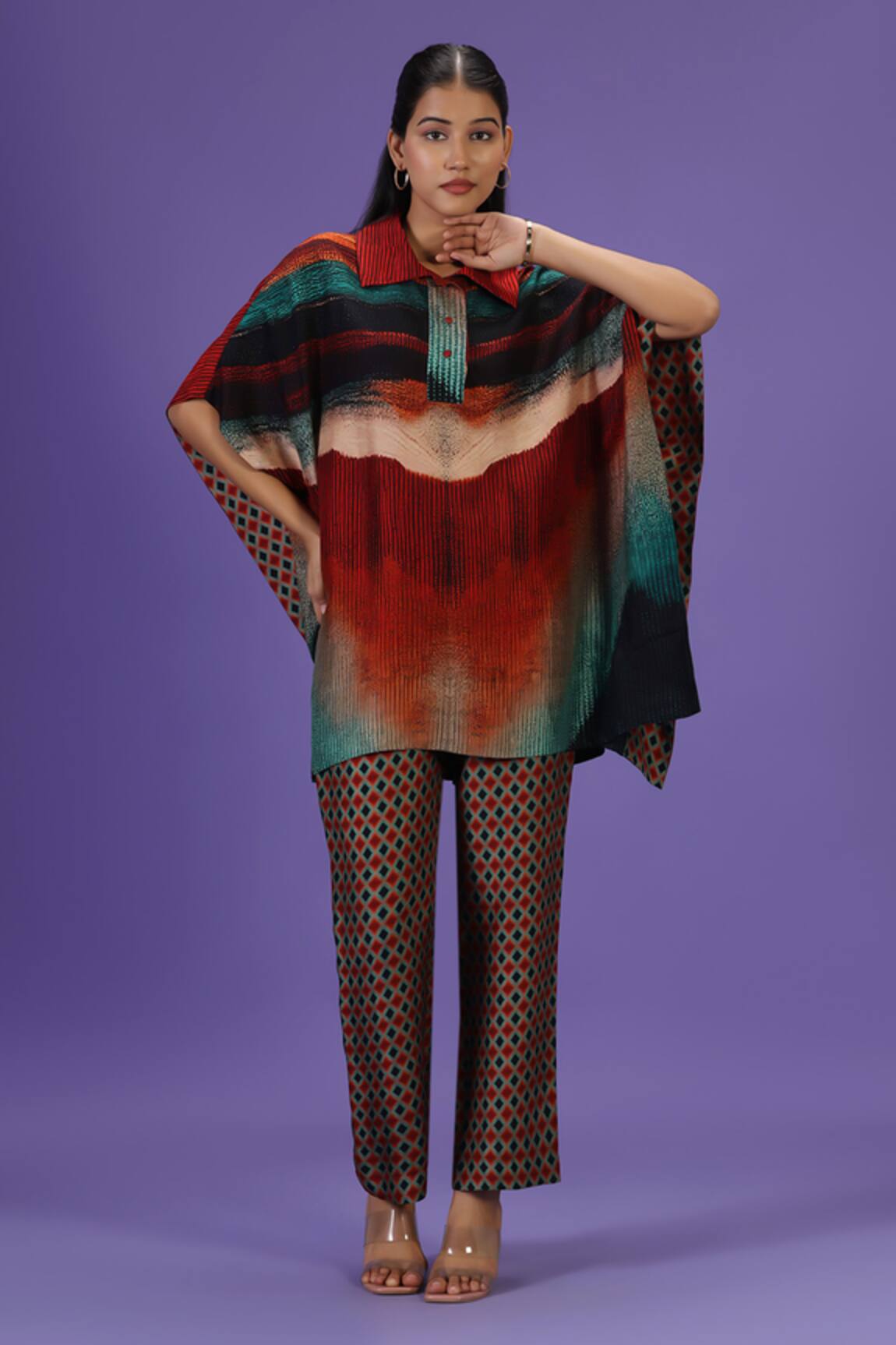 LABEL RADINI Celestial Flow Kaftan & Pant Set 