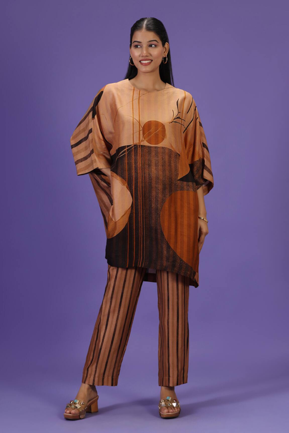 LABEL RADINI Dusk Horizon Printed Kurta Set 