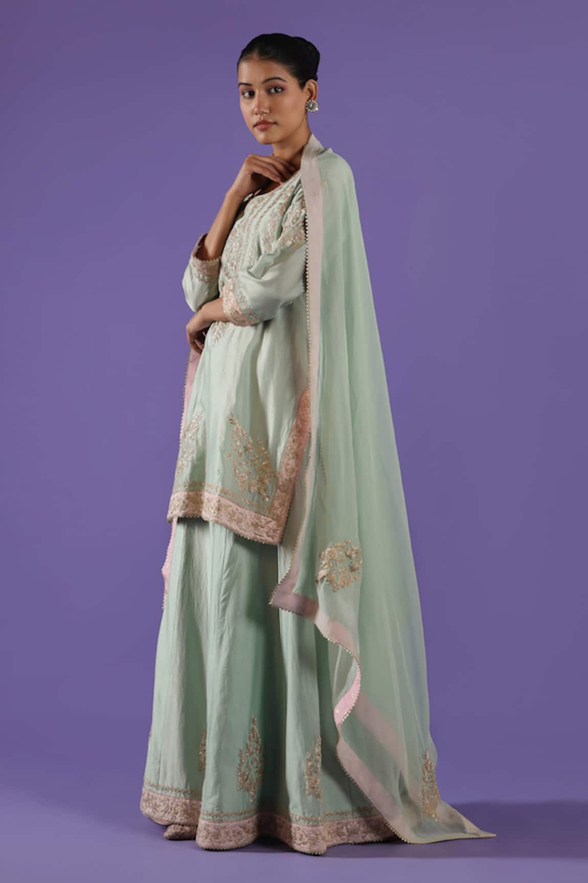 LABEL RADINI Chanderi Sharara Set 