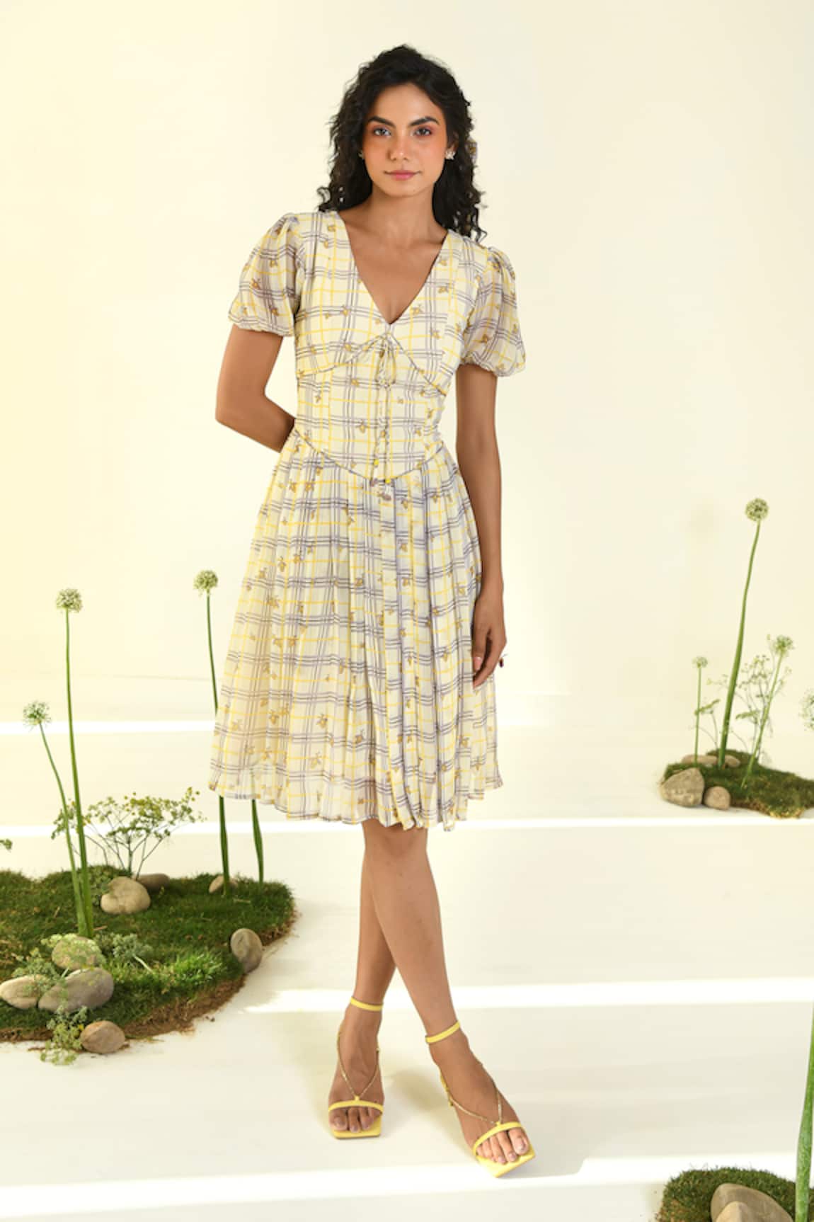 BAISE GABA Cloudwalk Fit & Flare Dress 