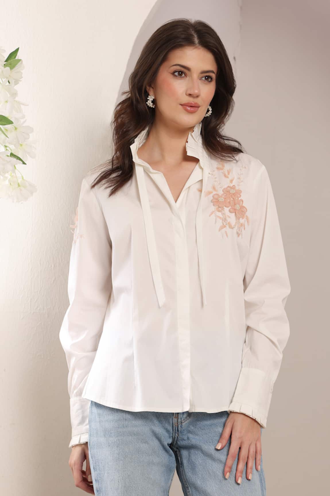 Saaj by Ankita Roseveil Cotton Shirt 