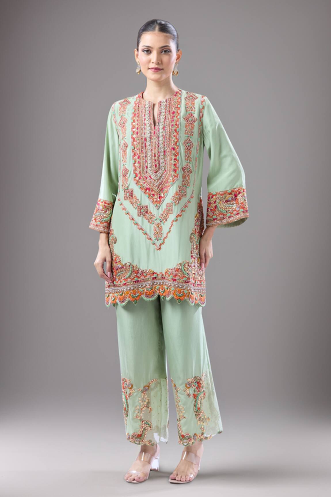 Debyani + CO Chakarvyuk Embroidered Kurta & Salwar
