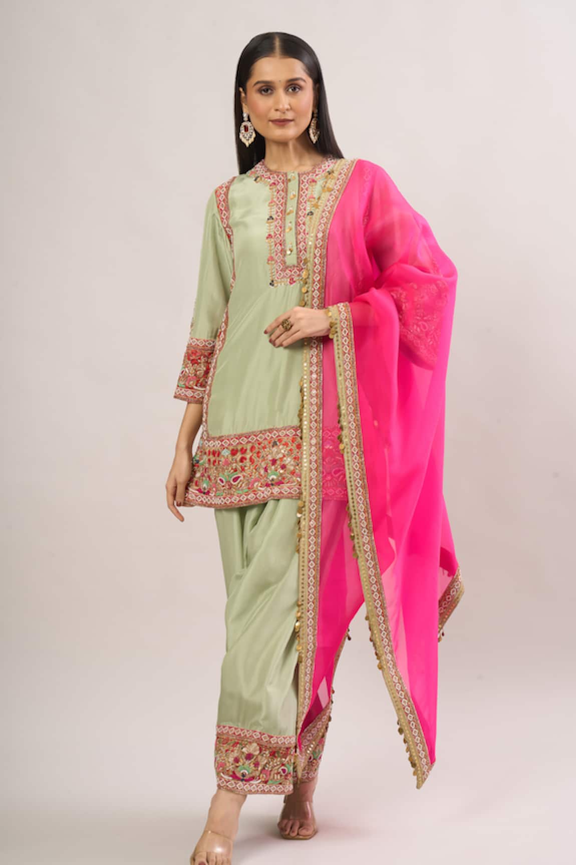 Debyani + Co Embroidered Sahina Kurta Salwar Set With Dupatta 