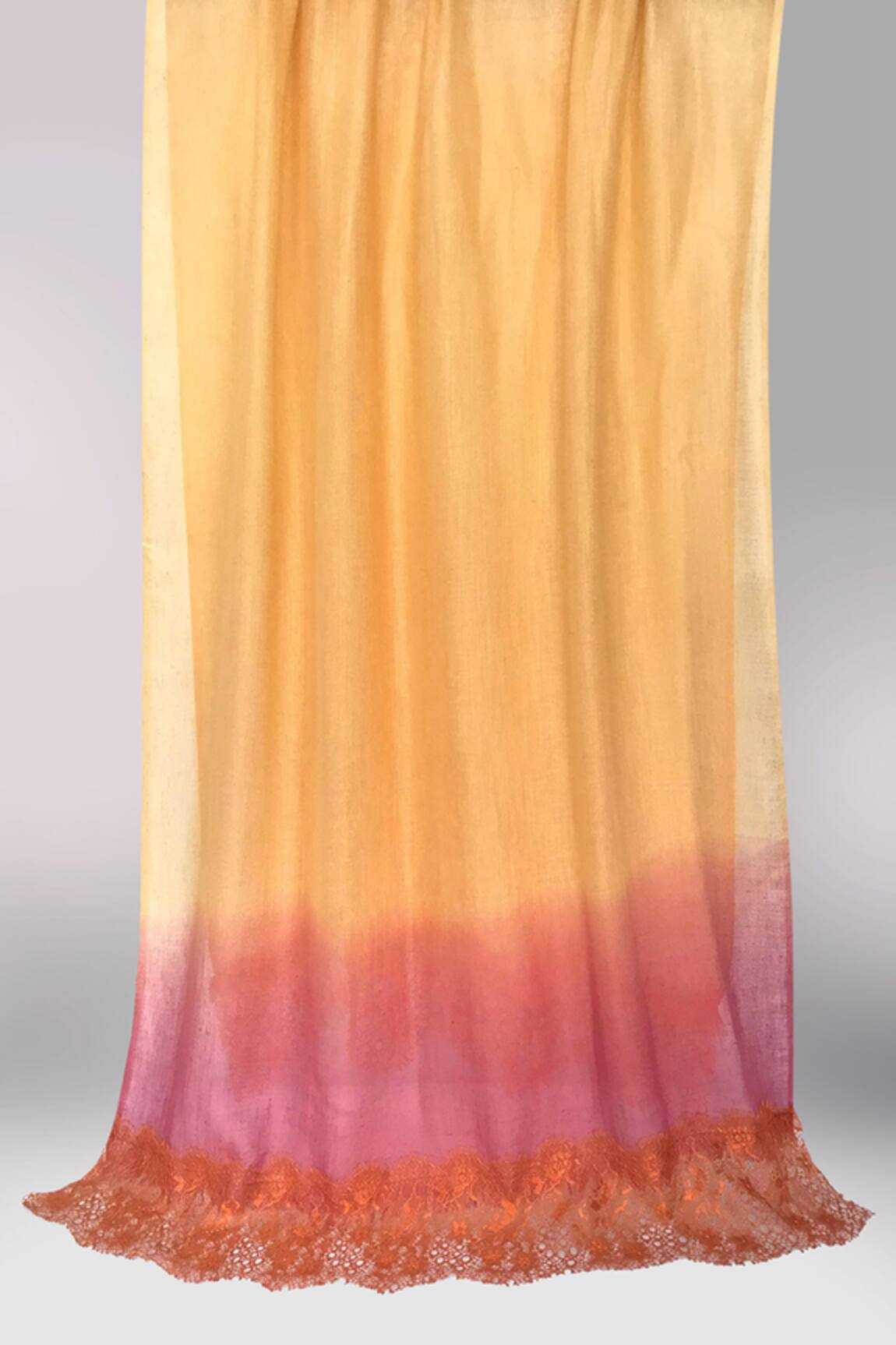Pashma Amethyst & Bronz-Lace Luxury Scarf 