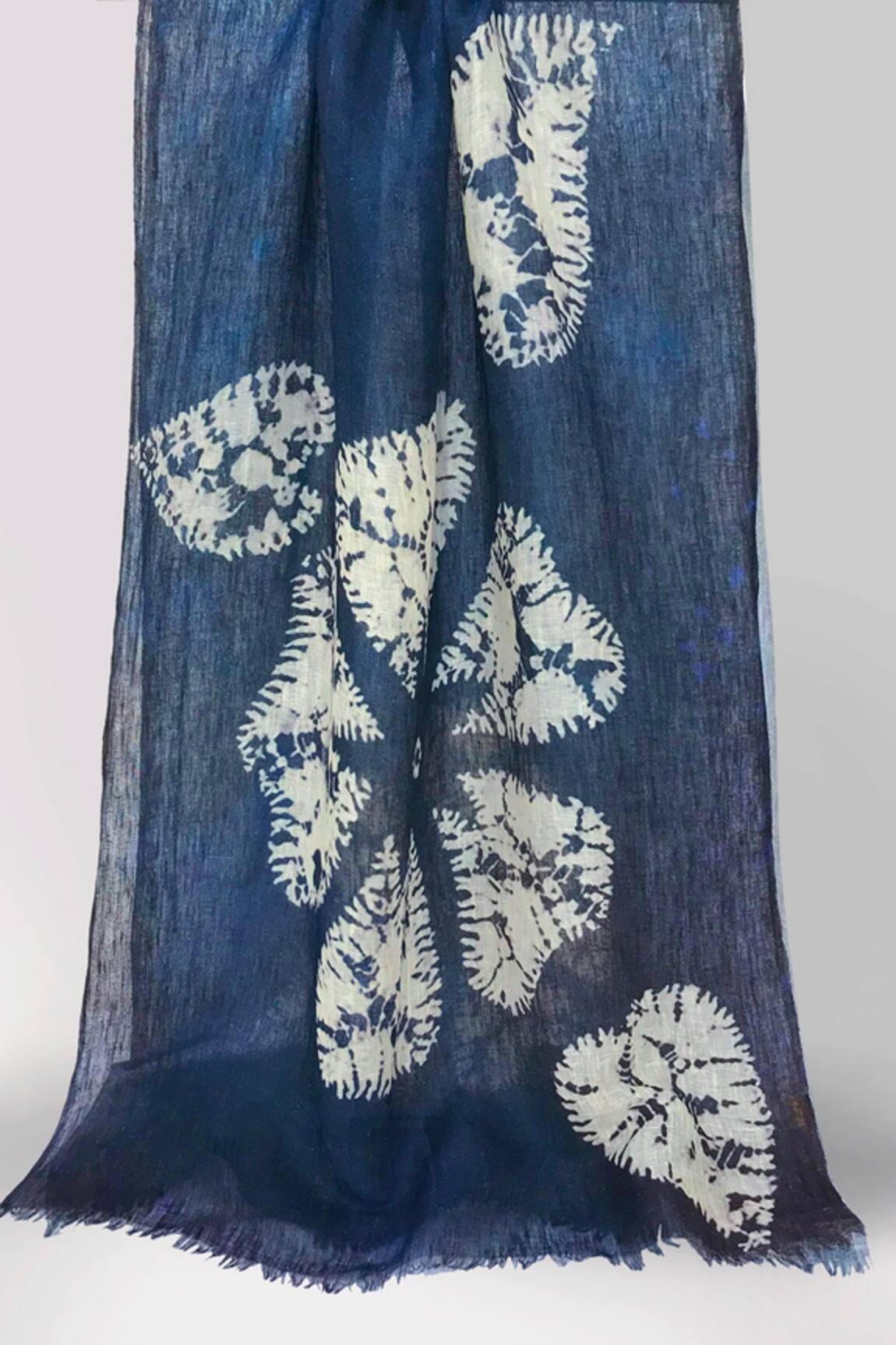 Pashma Midnight Fern Silhouette Scarf 