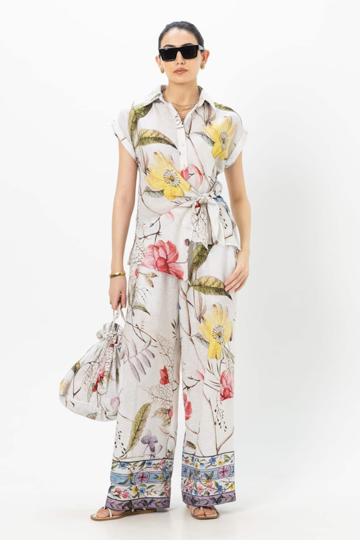 SOBARIKO Alicia Twist Floral Co-ord Set