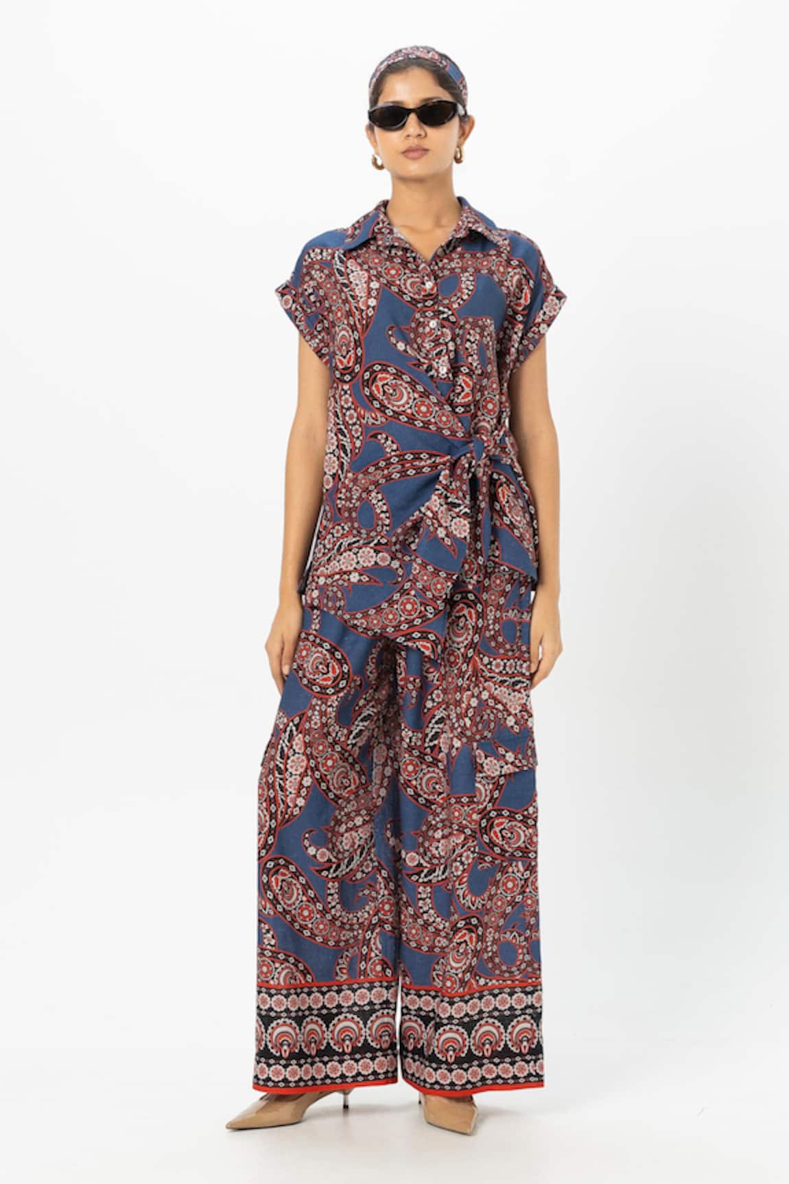 Sobariko Deniz Twist Co-ord Set 