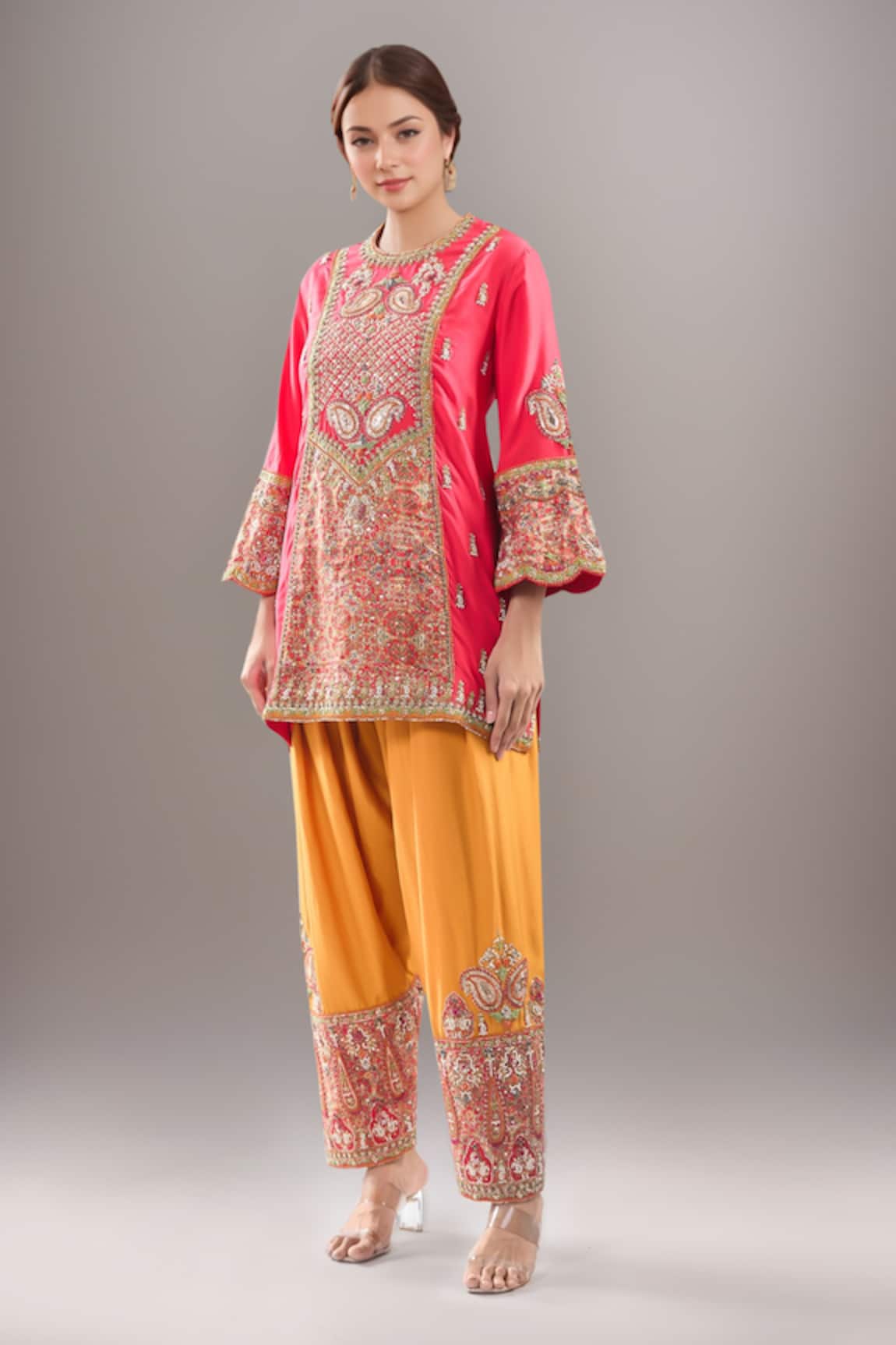 Debyani + Co Zardozi Embroidered Kurta With Salwar 