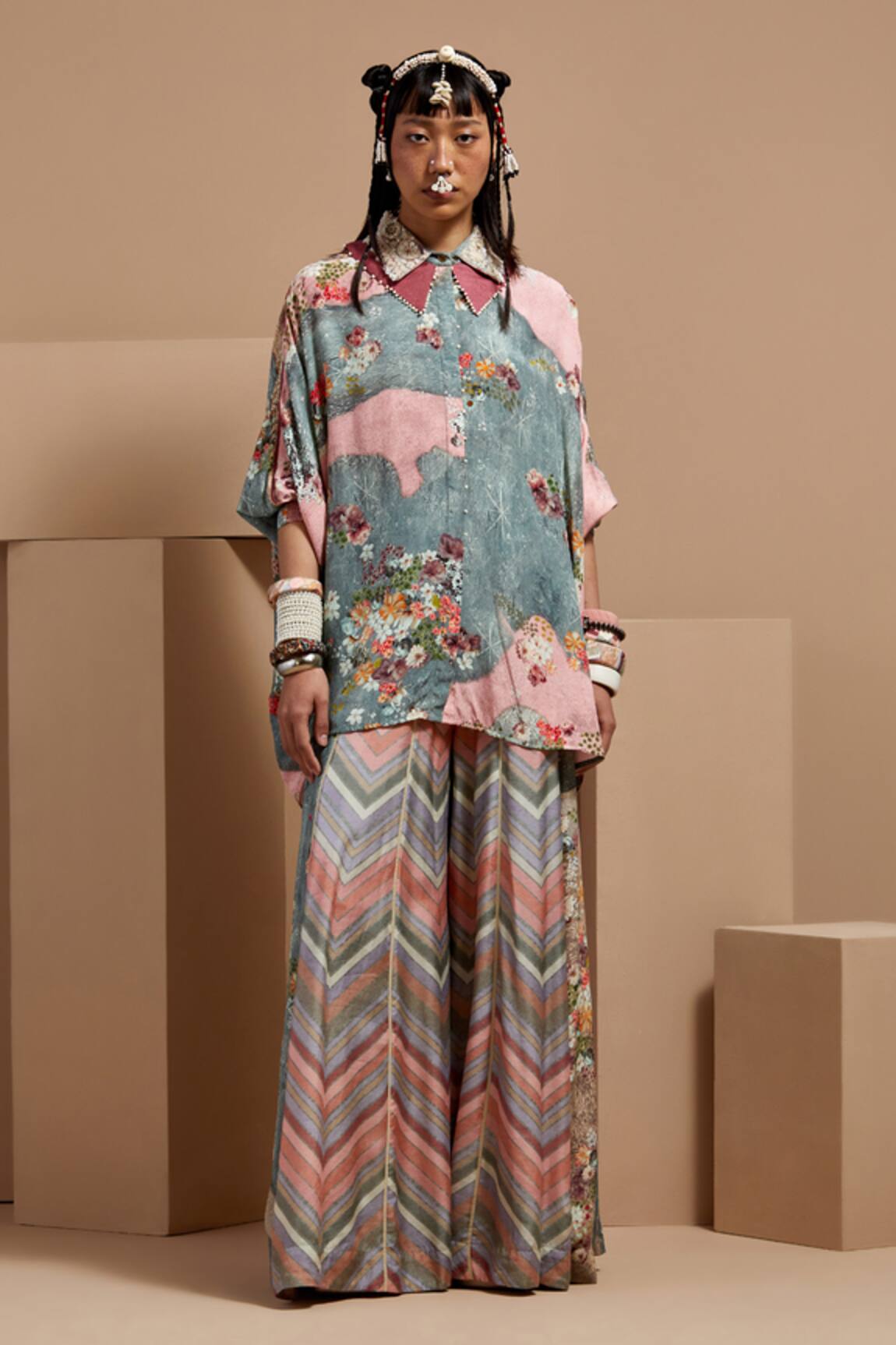 ASEEM KAPOOR Mandala Printed Shirt & Sharara Set 
