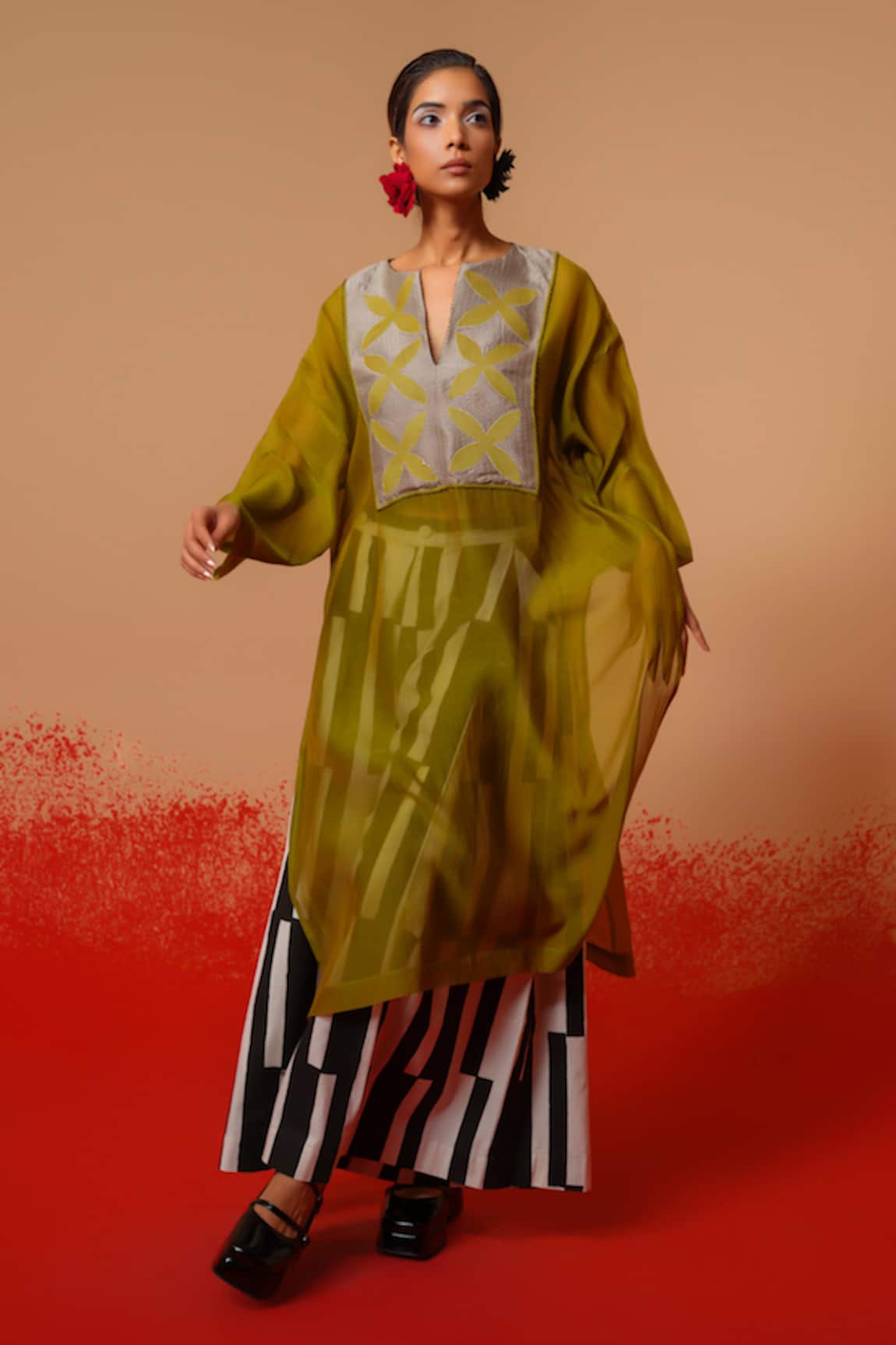 Stoique Moss Green Designer Kurta 