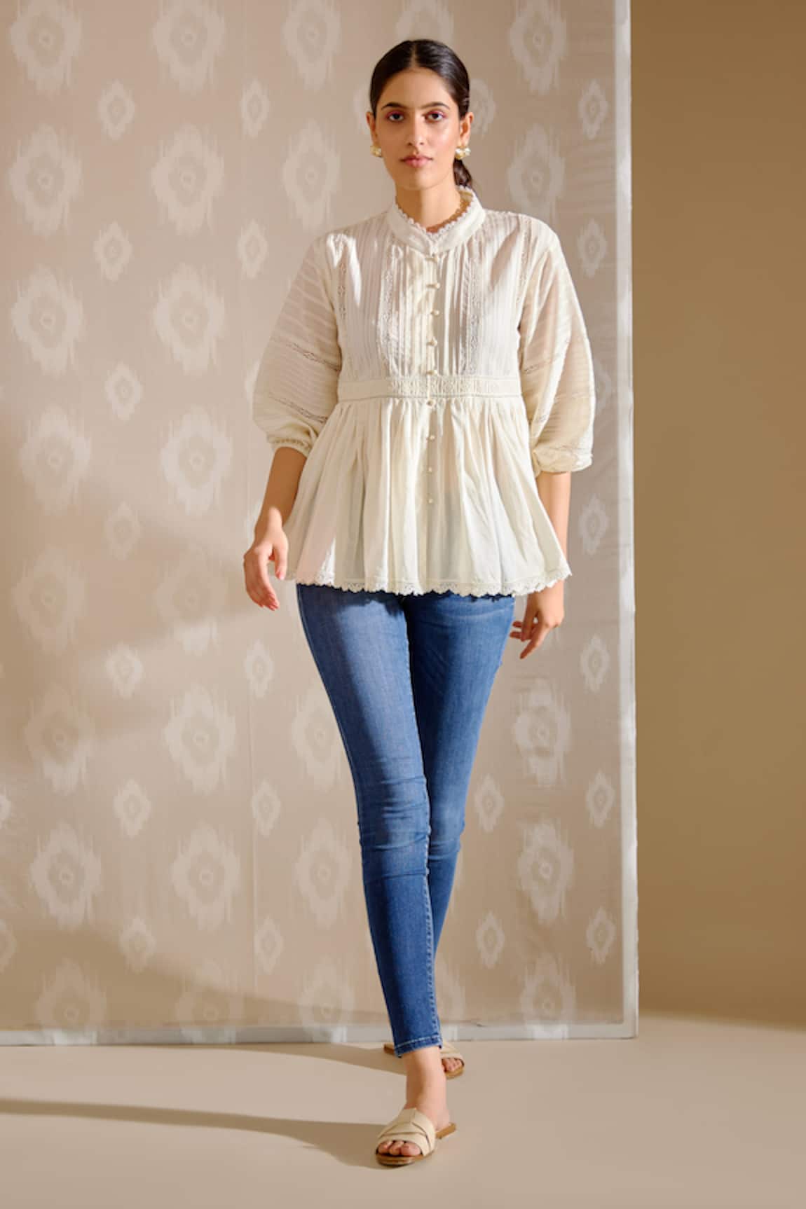 BUNKA Ira Top - Ivory 