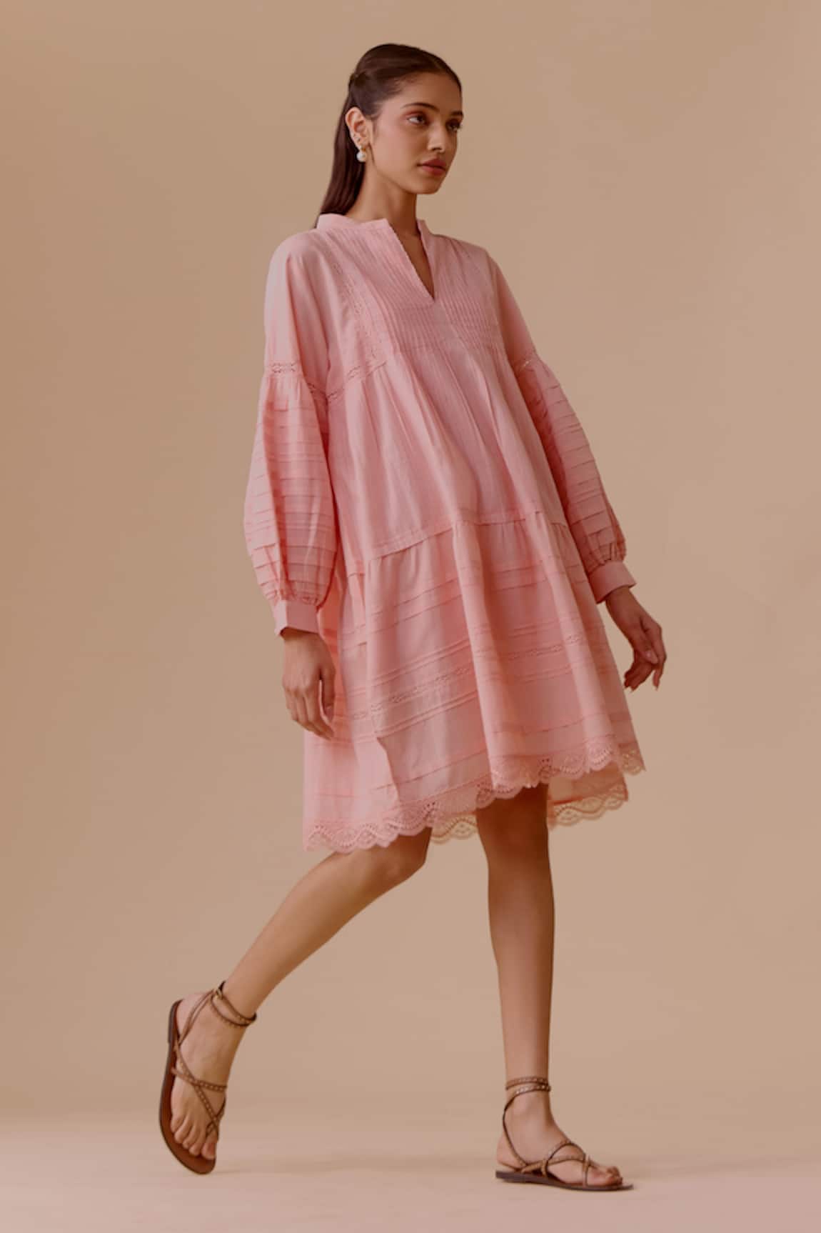 BUNKA Nur Pink Designer Dress 