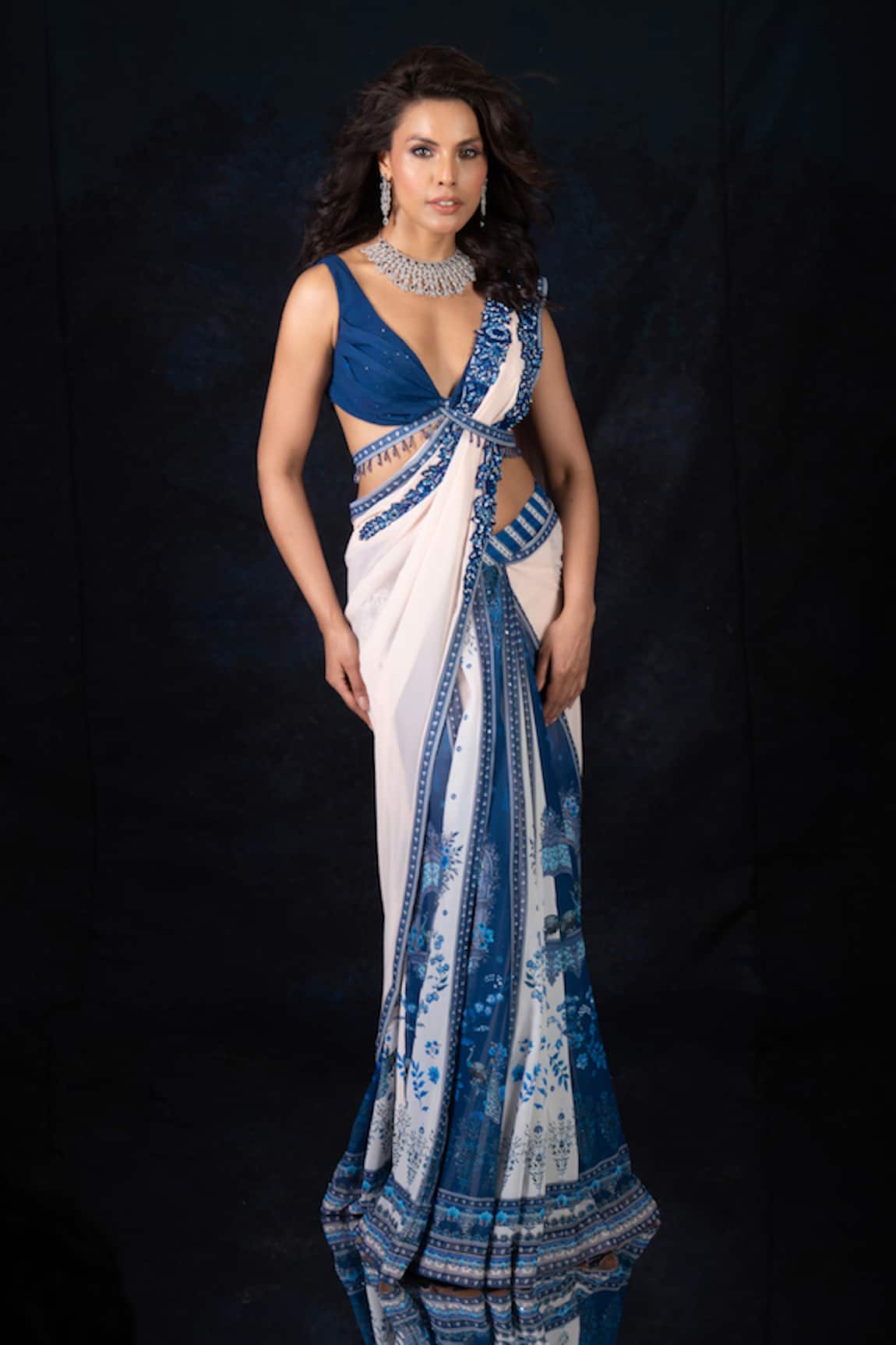 Archana Kochhar Designer Pre-Draped Saree Set 