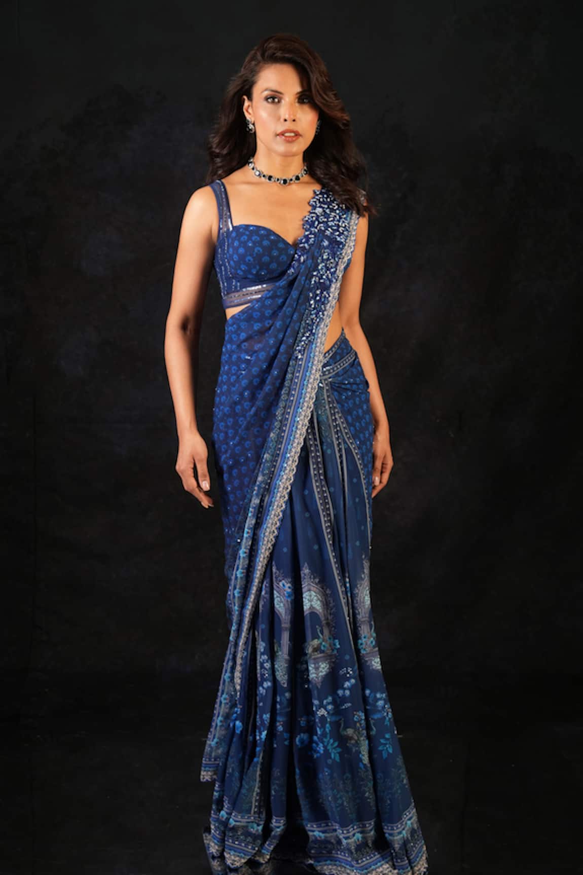 Archana Kochhar Designer Pre-Draped Saree Set 
