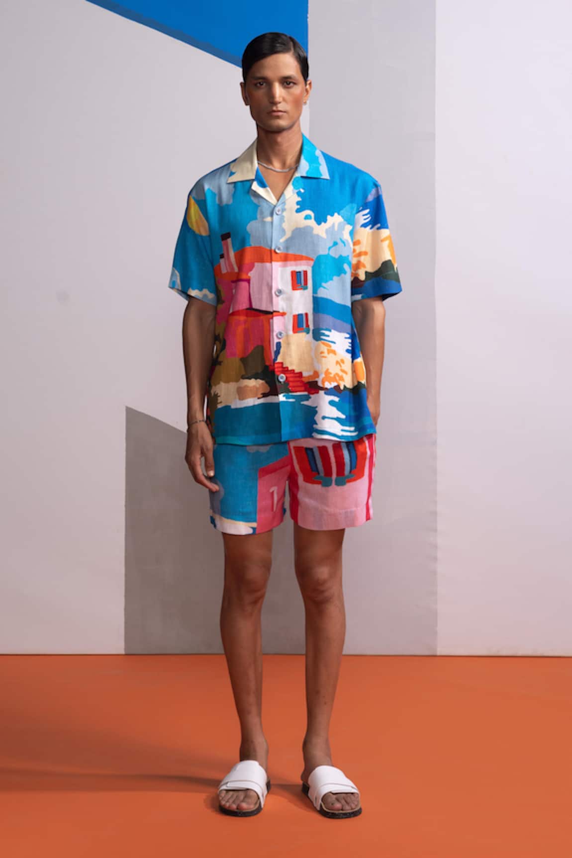 Nautanky Beach House Shirt & Shorts Set 